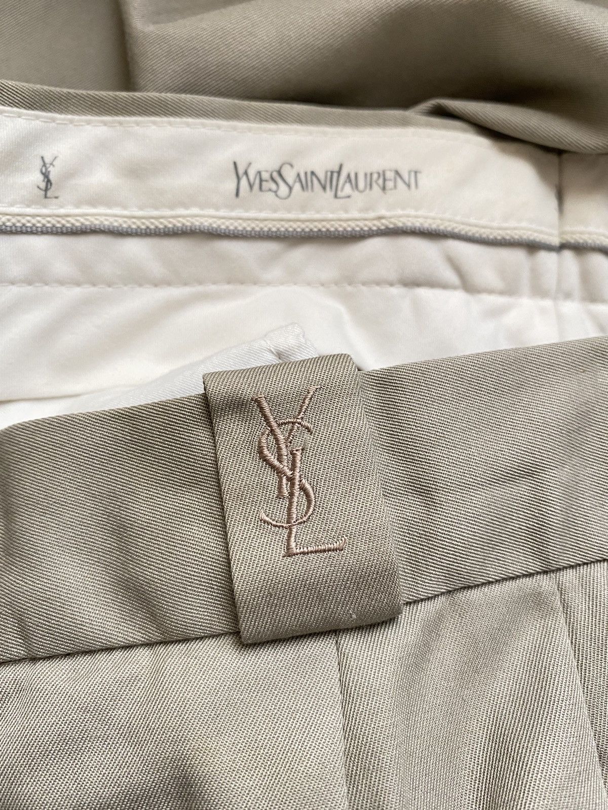 Yves Saint Laurent YVES SAINT LAURENT YSL Men Grey Formal Trousers Pants Size US 35 - 7 Thumbnail