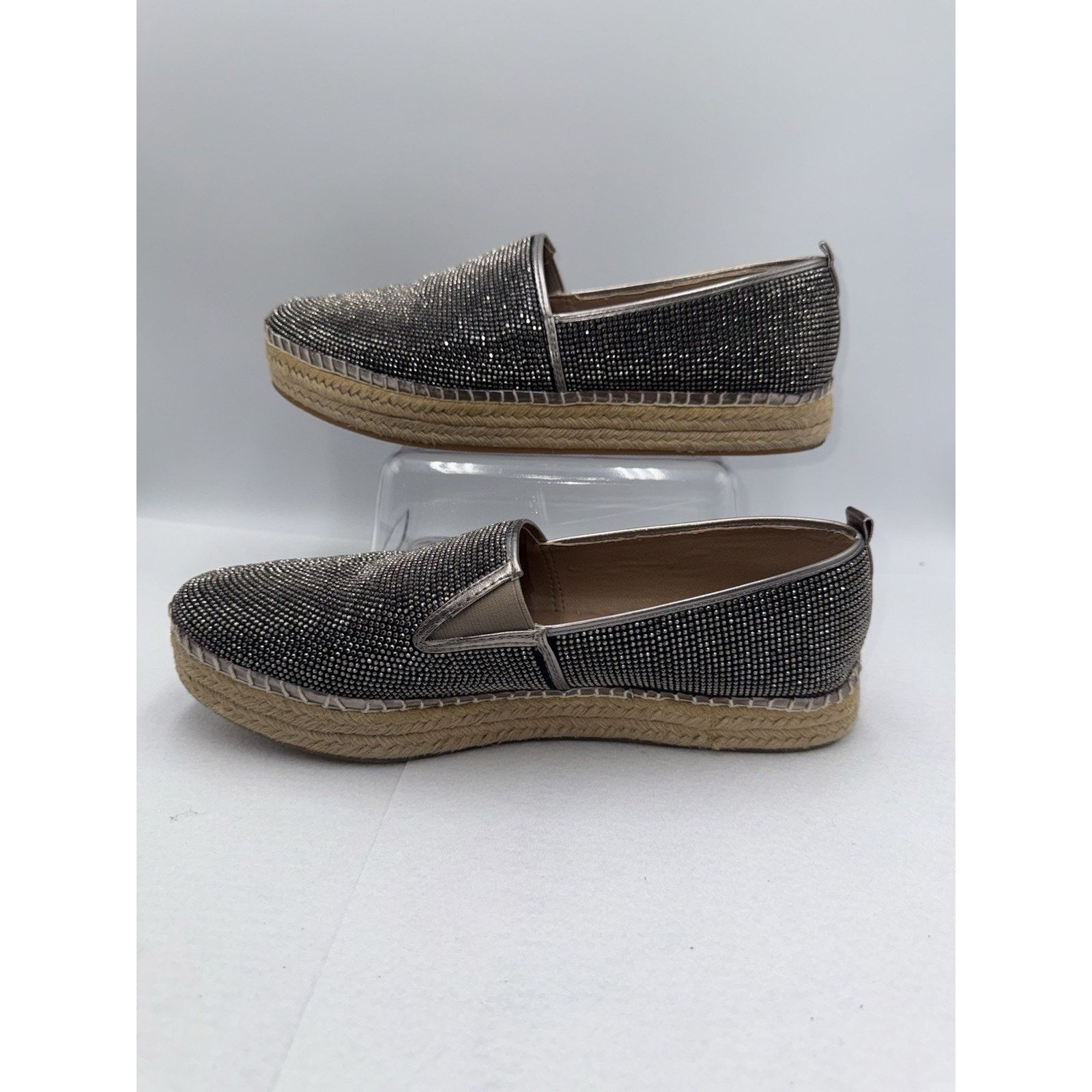 Steve Madden Steven Madden Chopur Black Rhinestone 11 B Espadrille Flats Size US 11 / IT 41 - 4 Thumbnail