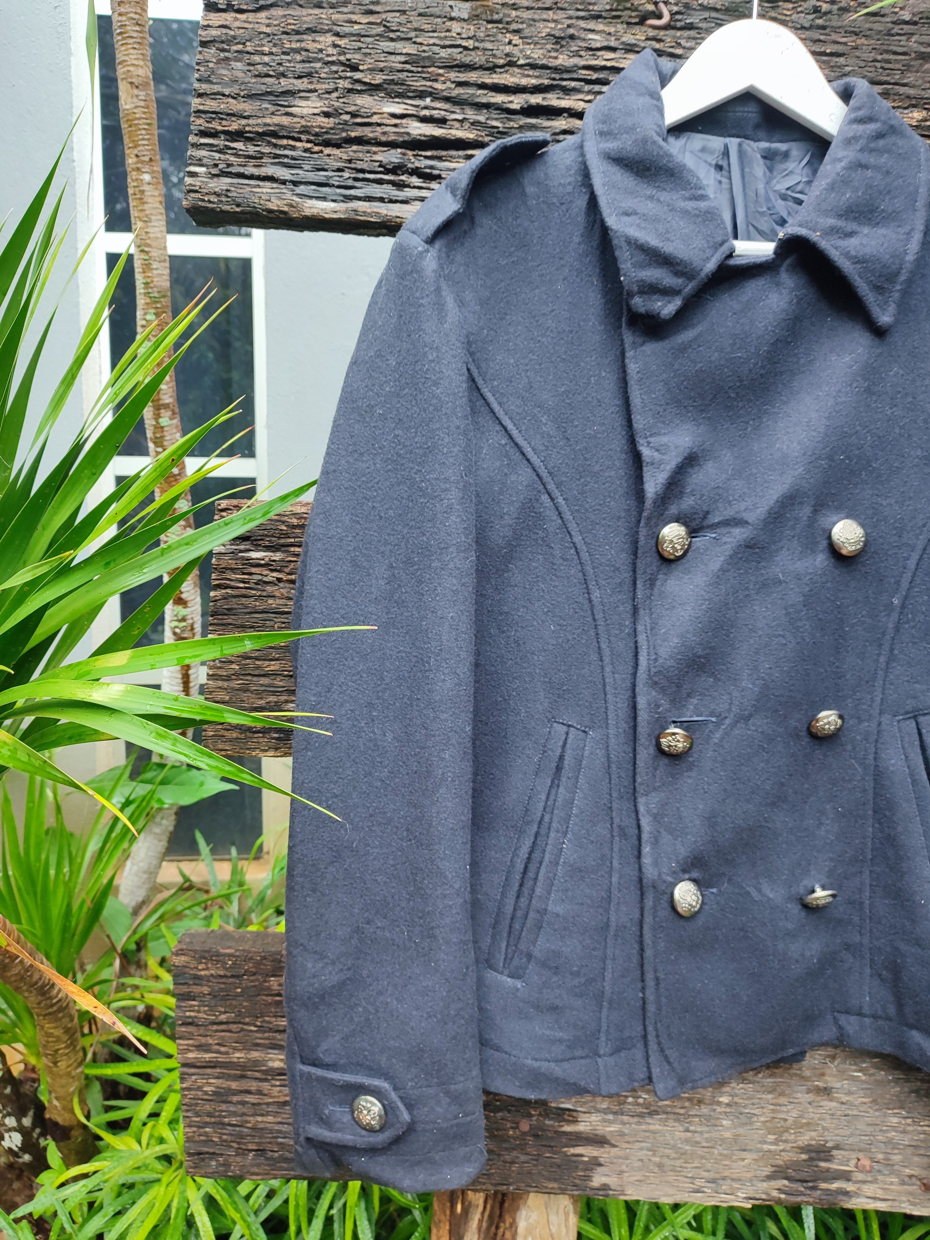 PPFM PPFM Wool Blend Military Peacoat – Vintage Style (Size M) Size US S / EU 44-46 / 1 - 6 Thumbnail