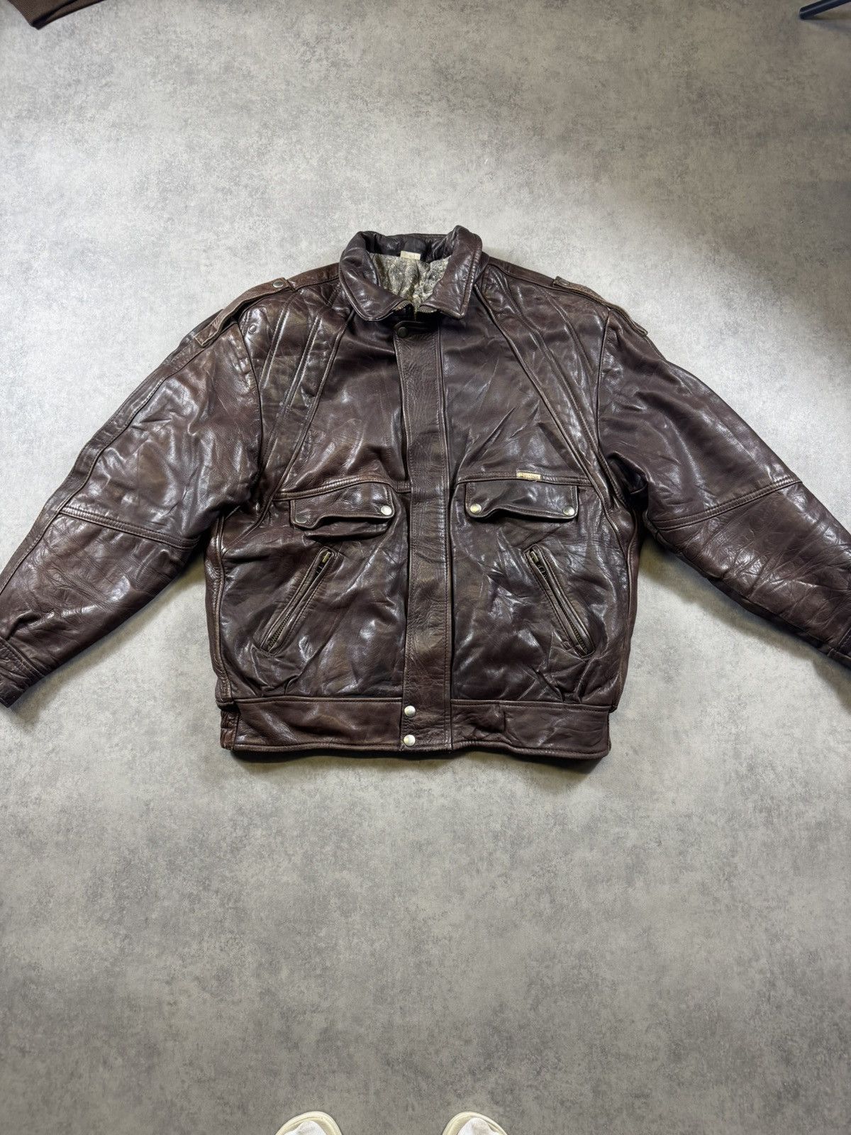 Daytona Daytona Vintage Leather Jacket Size US L / EU 52-54 / 3 - 1 Thumbnail