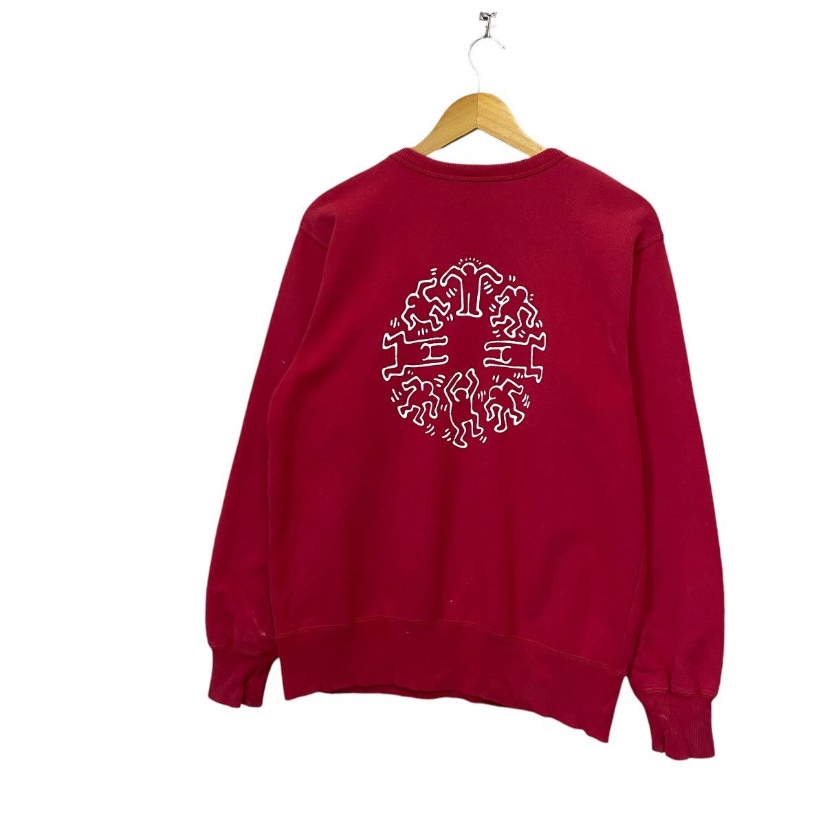 Japanese Brand × Keith Haring Keith Hiring Big Logo Crewneck Sweatshirt Size US M / EU 48-50 / 2 - 3 Thumbnail