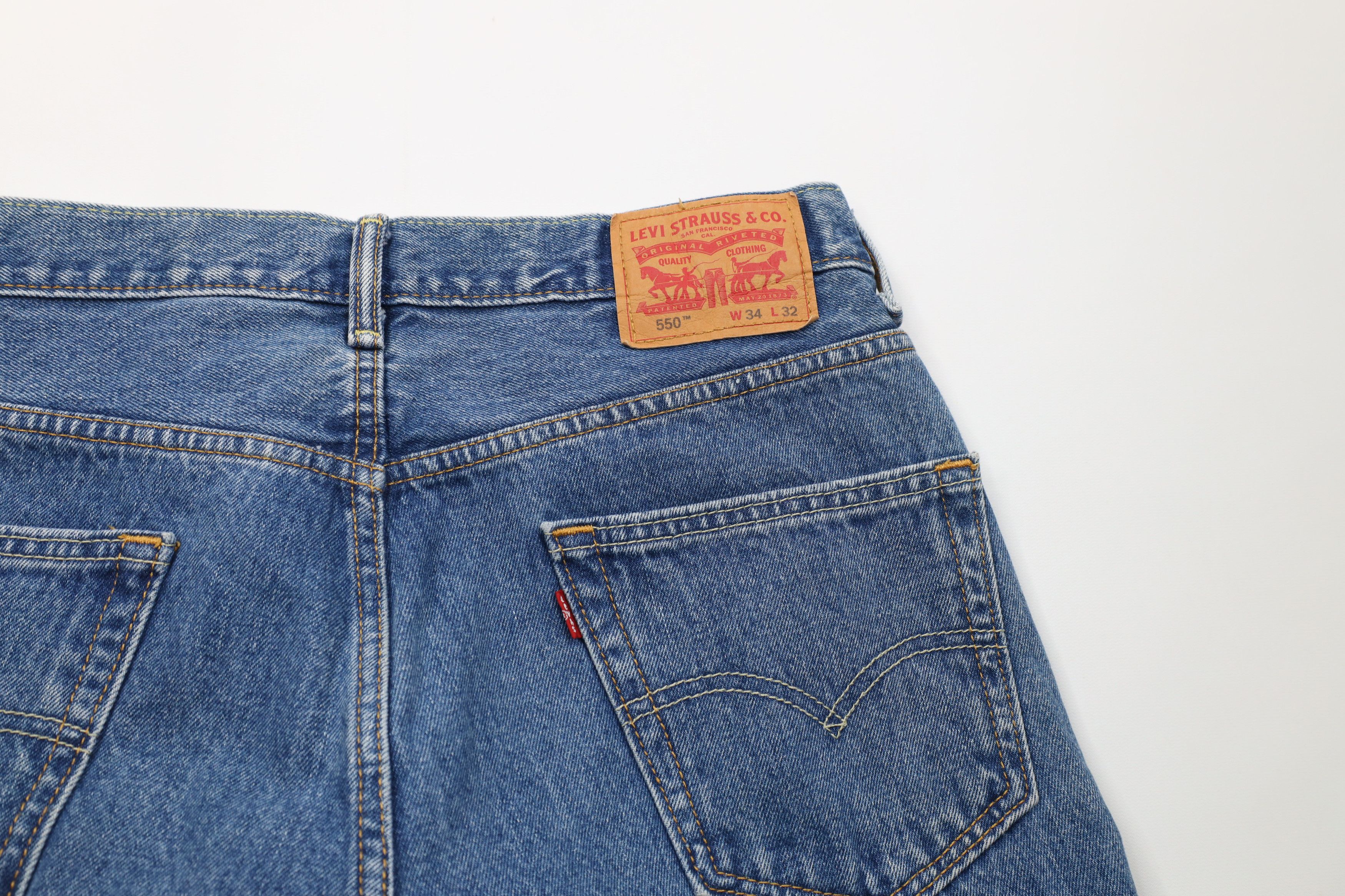 Levi's Vintage Y2K Levis 550 Relaxed Fit Denim Jeans Blue Cotton Size US 34 / EU 50 - 9 Thumbnail