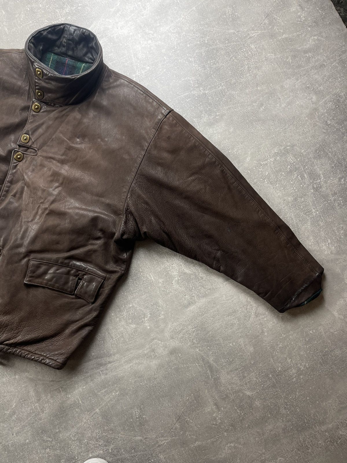 Genuine Leather Vintage AN 2000 Paris Brown Leather Jacket 80s Size US M / EU 48-50 / 2 - 6 Thumbnail