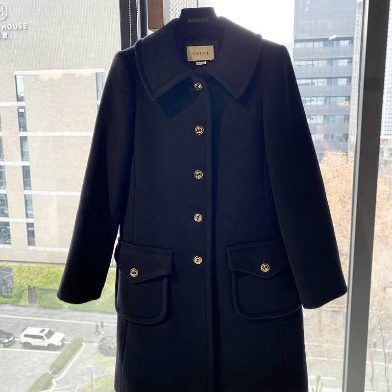 Gucci Gucci Logo Button Wool Coat Size 38 Size XS / US 0-2 / IT 36-38 - 1 Thumbnail