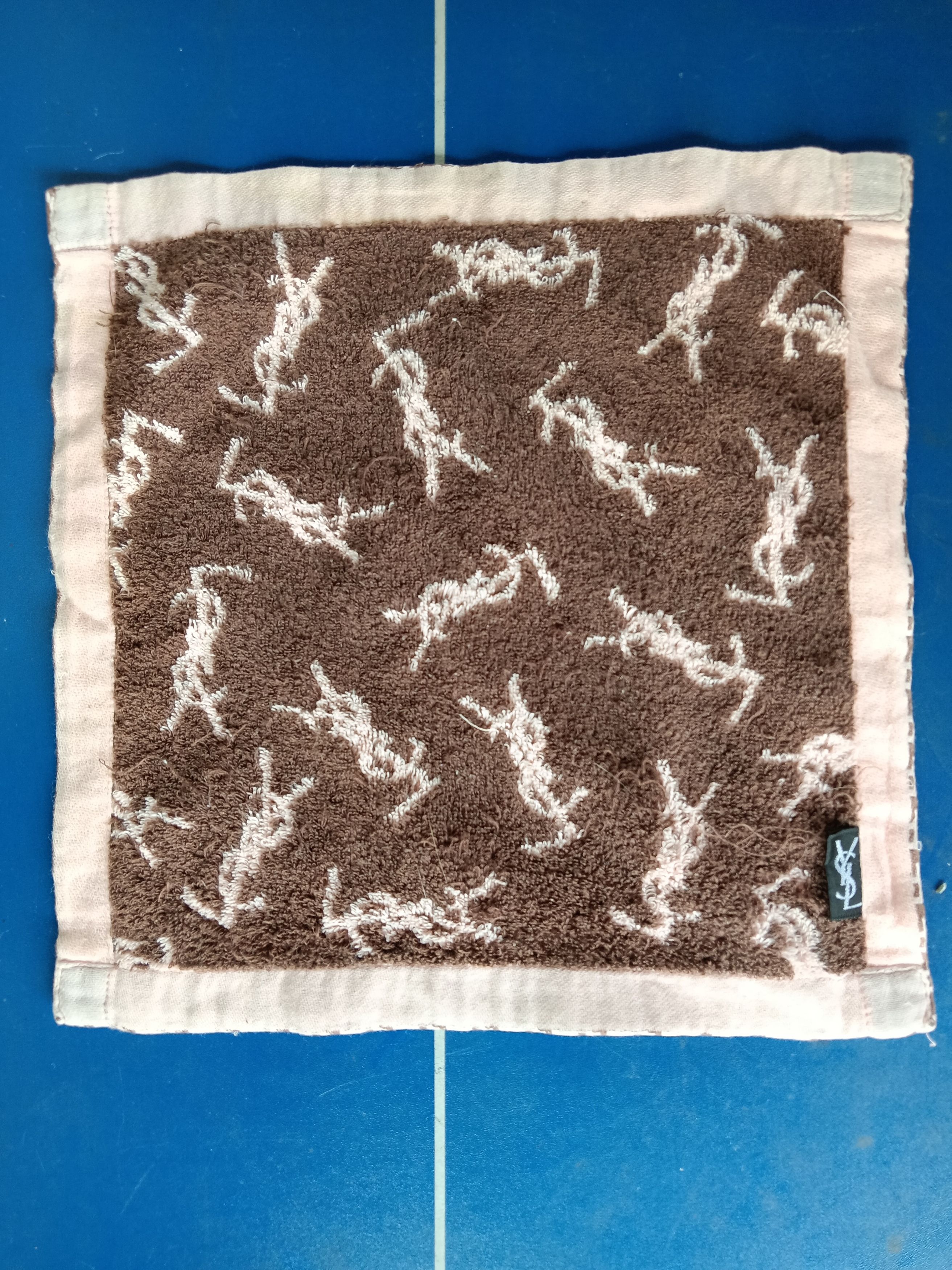 Vintage × Yves Saint Laurent YSL monogram hand towel Size ONE SIZE - 2 Thumbnail