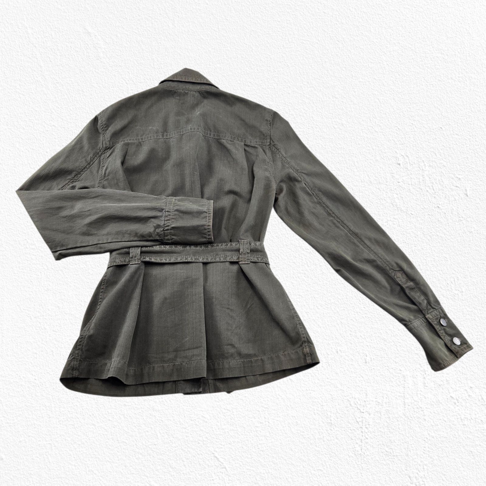 J.Crew J.Crew Silk Cotton Utility Military Jacket Olive Green Small Size S / US 4 / IT 40 - 11 Thumbnail