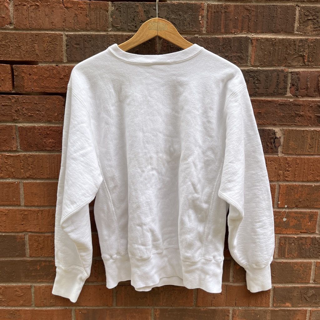 Vintage 1980s Champion Reverse Weave Puff Print Flocked in White, Men's — image 5 of 5