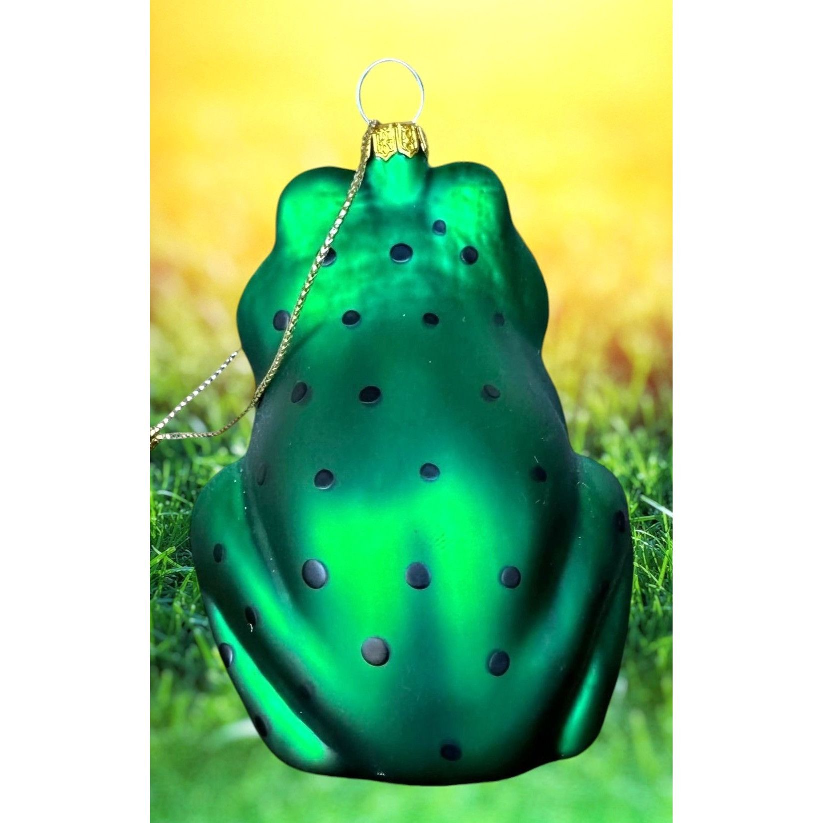 Vintage VTG Frog Ornament Glass Prince Kermit Christmas Holiday Birt Size ONE SIZE - 5 Thumbnail