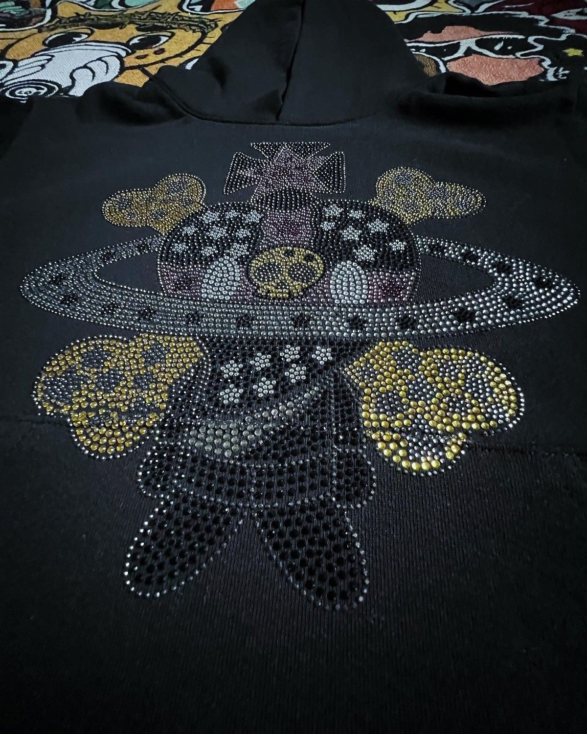 Sukamii ⚰️Sukamii Rhinestone DeadHeart Hoodie⚰️ Size US S / EU 44-46 / 1 - 7 Thumbnail