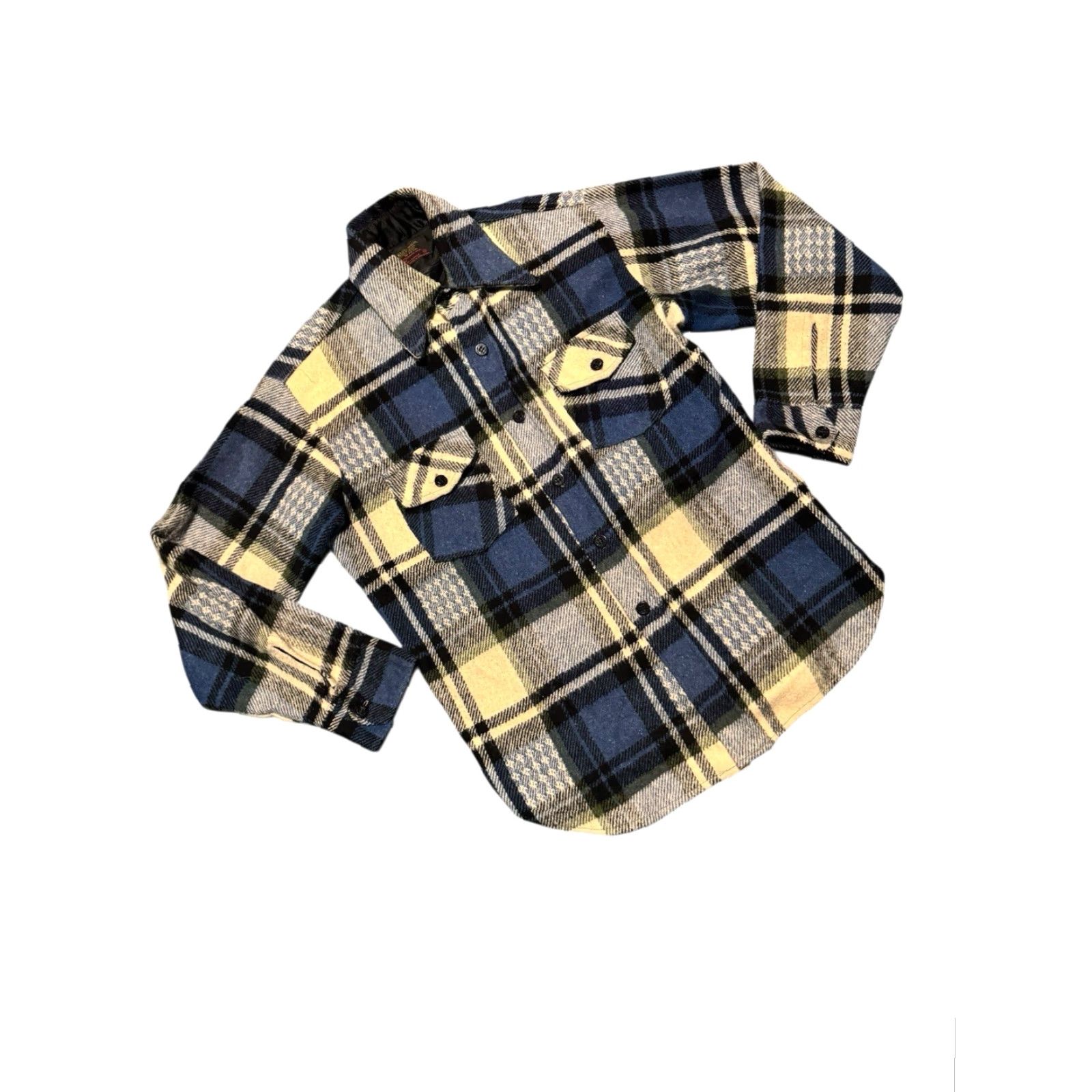 Vintage VINTAGE CPO Wool Blend Shirt Jacket Blue Plaid Linen M Shacket Jacket Mens Shacket Fall Winter Spring Wool Shirt Jacket Blue Plaid M Mens Size US M / EU 48-50 / 2 - 3 Thumbnail