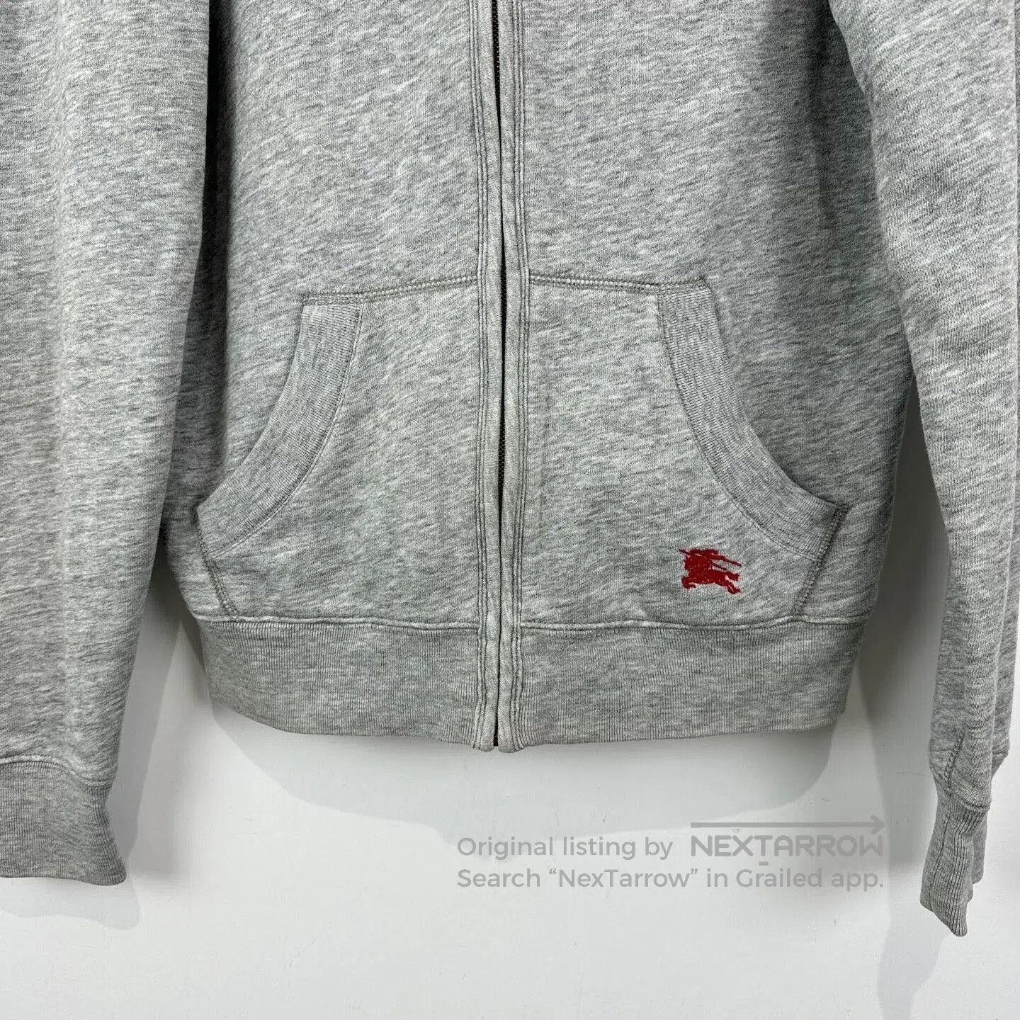 Burberry Burberry Gray Embroidered Zip Jacket. Size US S / EU 44-46 / 1 - 4 Thumbnail