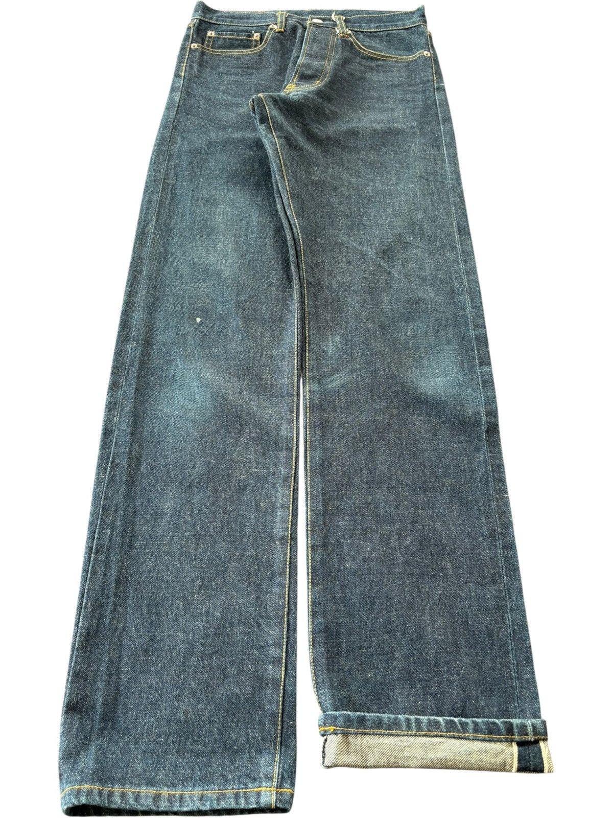 Evisu Vintqge Japanese Guiding Light Raw Denim Loose Selvedge Jean Size US 28 / EU 44 - 1 Thumbnail