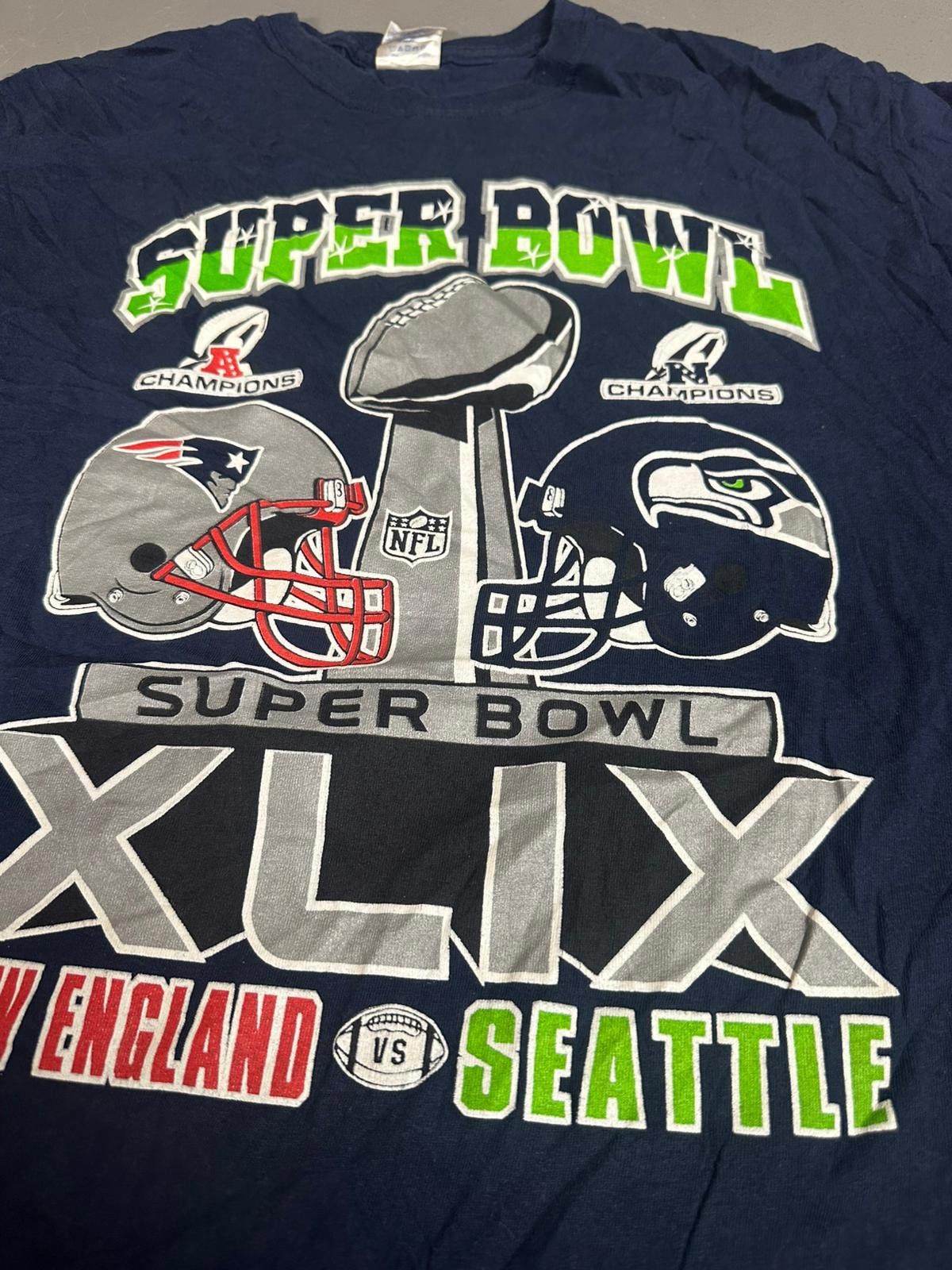 Gildan NFL Super Bowl XLIX T-Shirt - New England Patriots Size US M / EU 48-50 / 2 - 2 Thumbnail