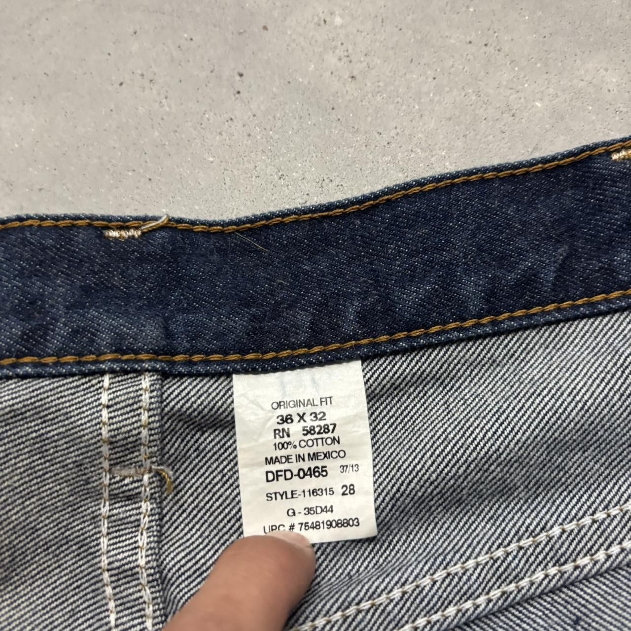 Japanese Brand × Vintage Crazy Vintage Y2K/2000s Baggy Grunge Dark Wash Skater Denim Jeans! Size US 36 / EU 52 - 7 Thumbnail
