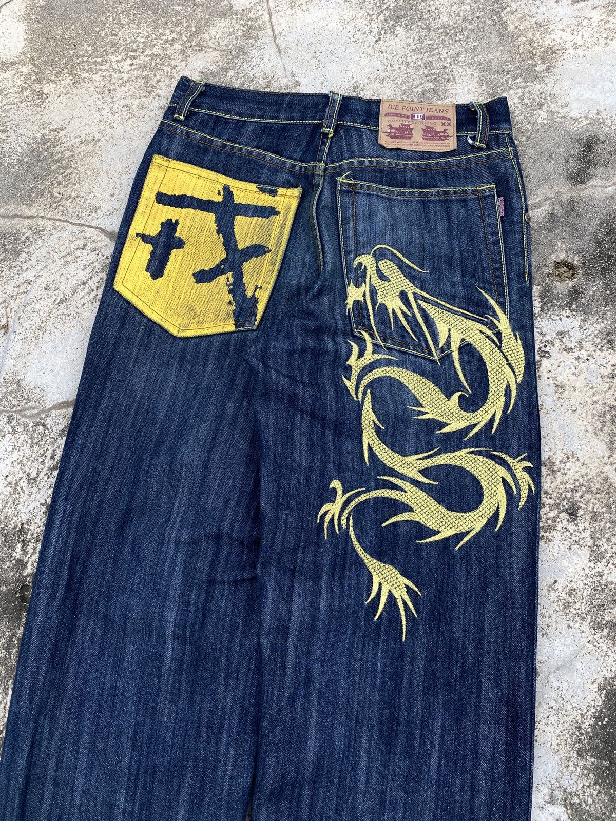 Japanese Brand Uce Point Dragon jeans Size US 29 - 2 Thumbnail