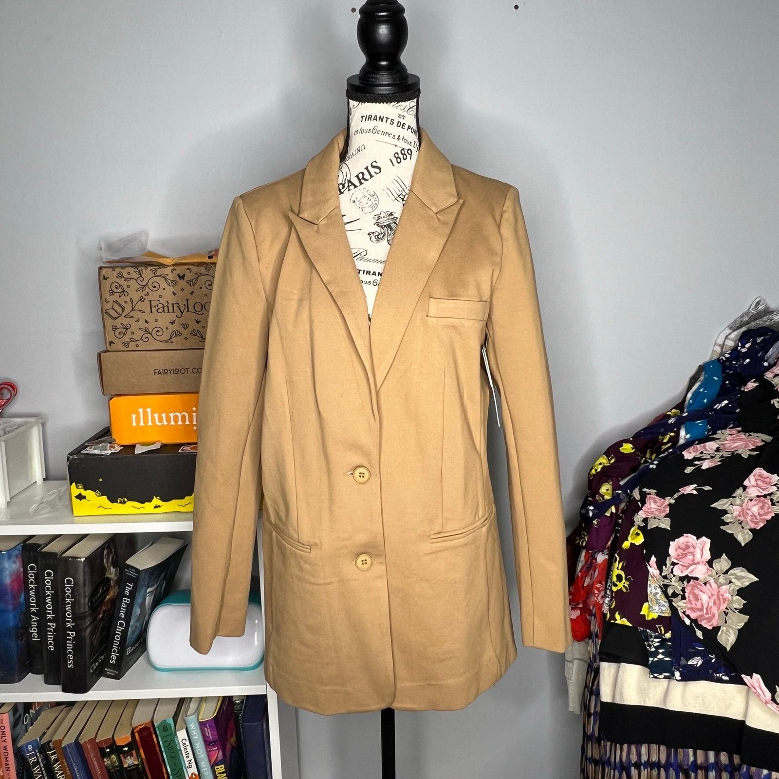 Other Alexis Oversized Button Cuff 2 Pocket Long Sleeve Blazer Size M / US 6-8 / IT 42-44 - 14 Thumbnail