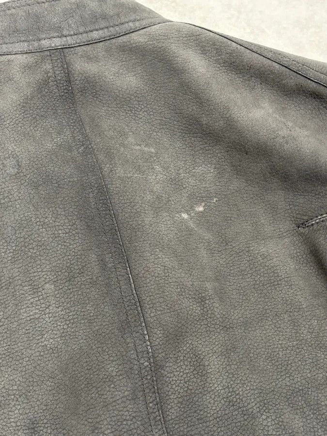 Dior 2010s Dior Grey Asymmetrical Leather Biker Jacket by Kris Van Assche Size US S / EU 44-46 / 1 - 13 Thumbnail