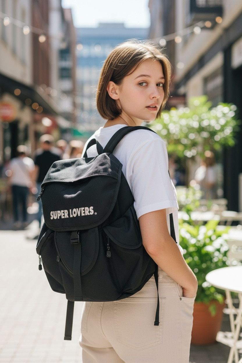Super Lovers Y2K Grunge Super Lovers Multi-Pocket Utility Backpack Size ONE SIZE - 1 Thumbnail