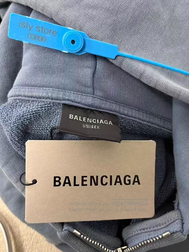 Balenciaga Balenciaga Letter Printed Zip-Up Hooded Long Sleeve Sweats Size US M / EU 48-50 / 2 - 5 Thumbnail