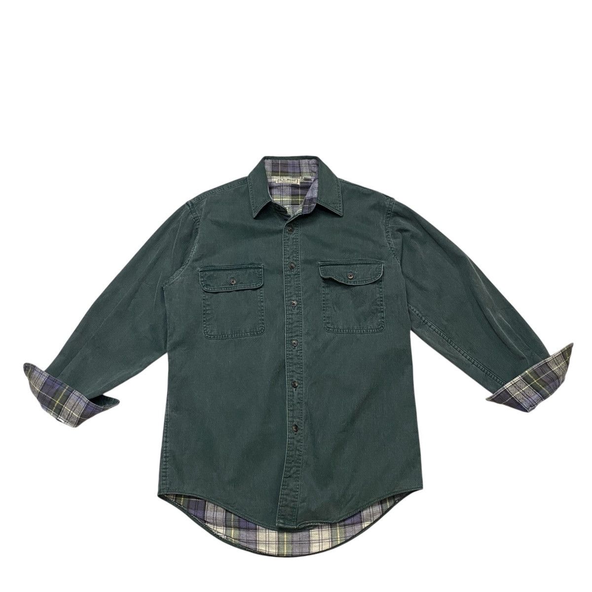 L.L. Bean LL Bean Green Flannel shirt Size US S / EU 44-46 / 1 - 5 Thumbnail