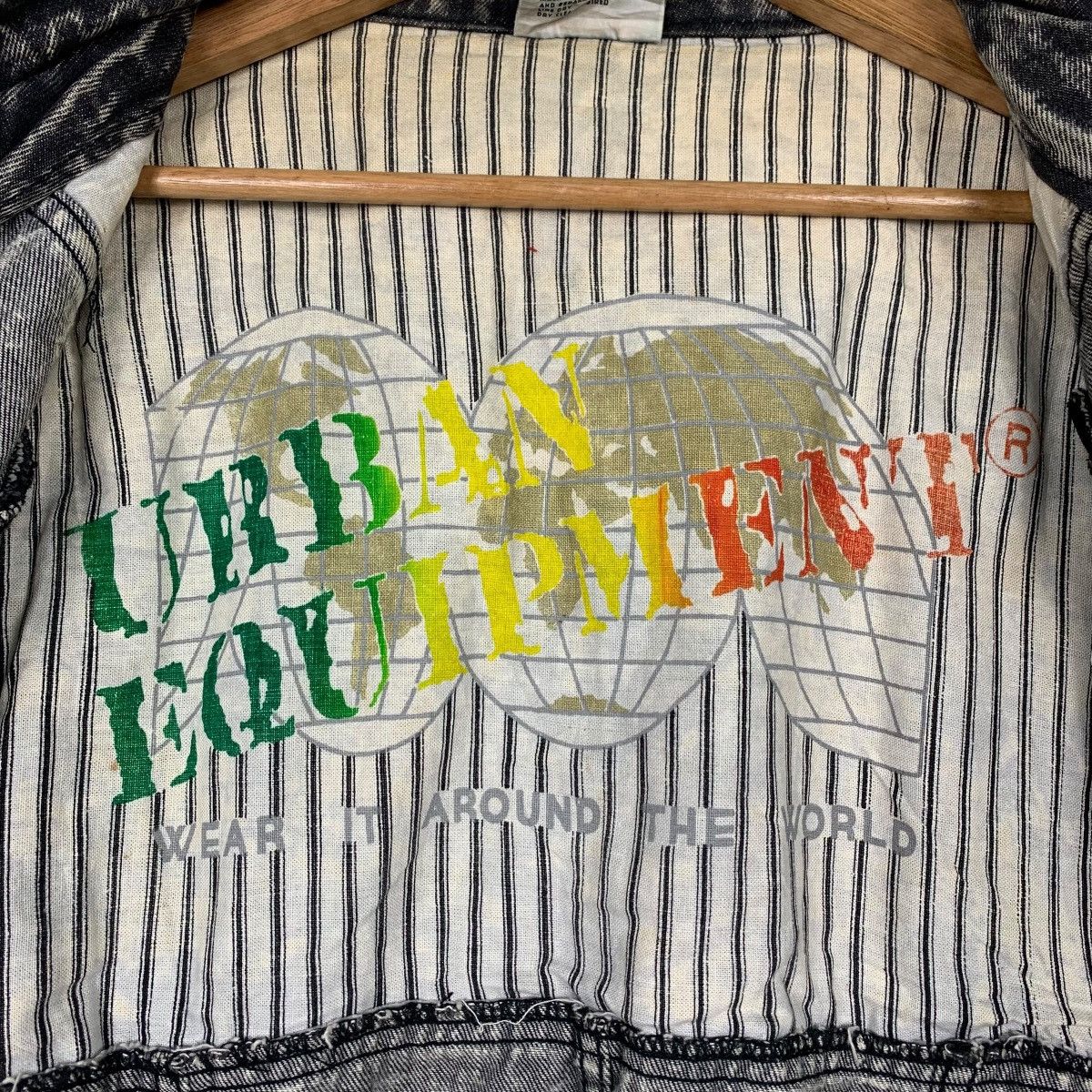 Urban Equipment URBAN EQUIPMENT Black Stone Wash Denim Jacket #2177-C96 Size US XL / EU 56 / 4 - 17 Thumbnail