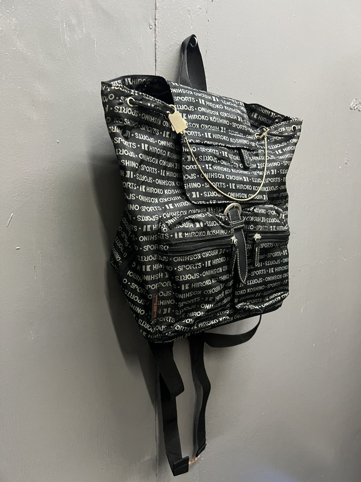 Hiroko Koshino Homme Hiroko Koshino Sports Bacpak Multipocket Size ONE SIZE - 2 Thumbnail