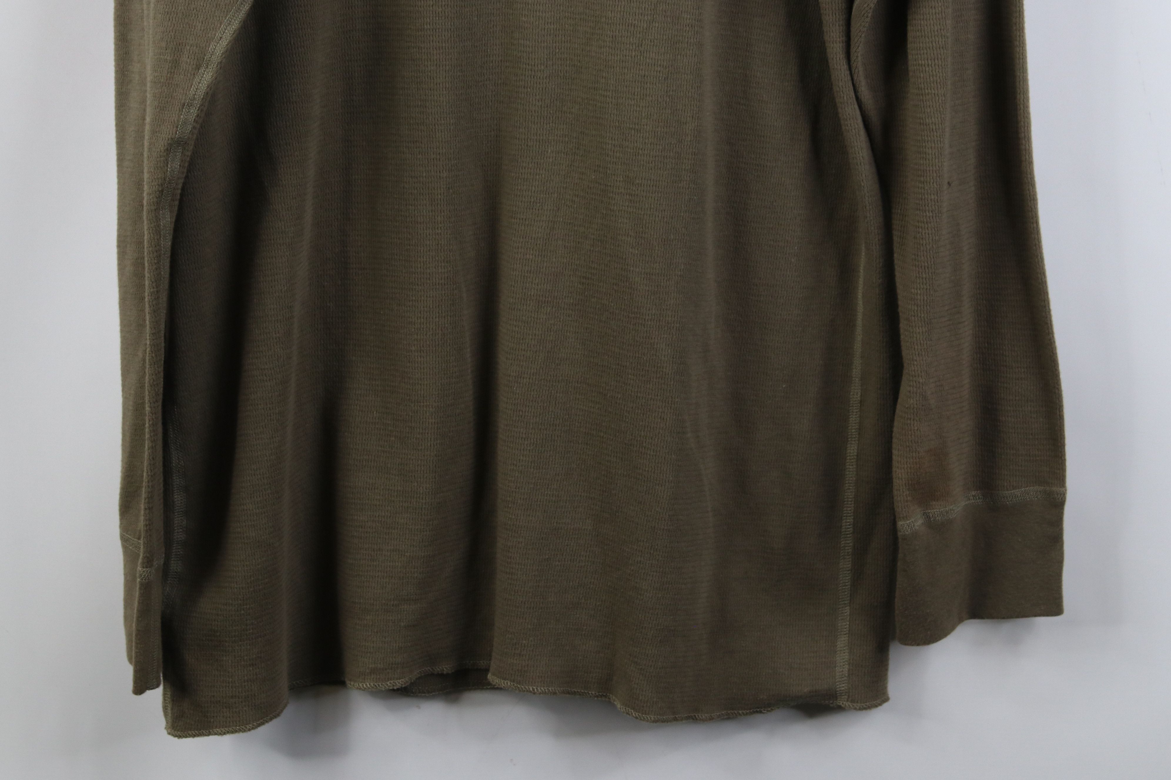 Vintage Vintage Y2K American Apparel Thermal Waffle Knit T-Shirt USA Size US XXL / EU 58 / 5 - 13 Thumbnail