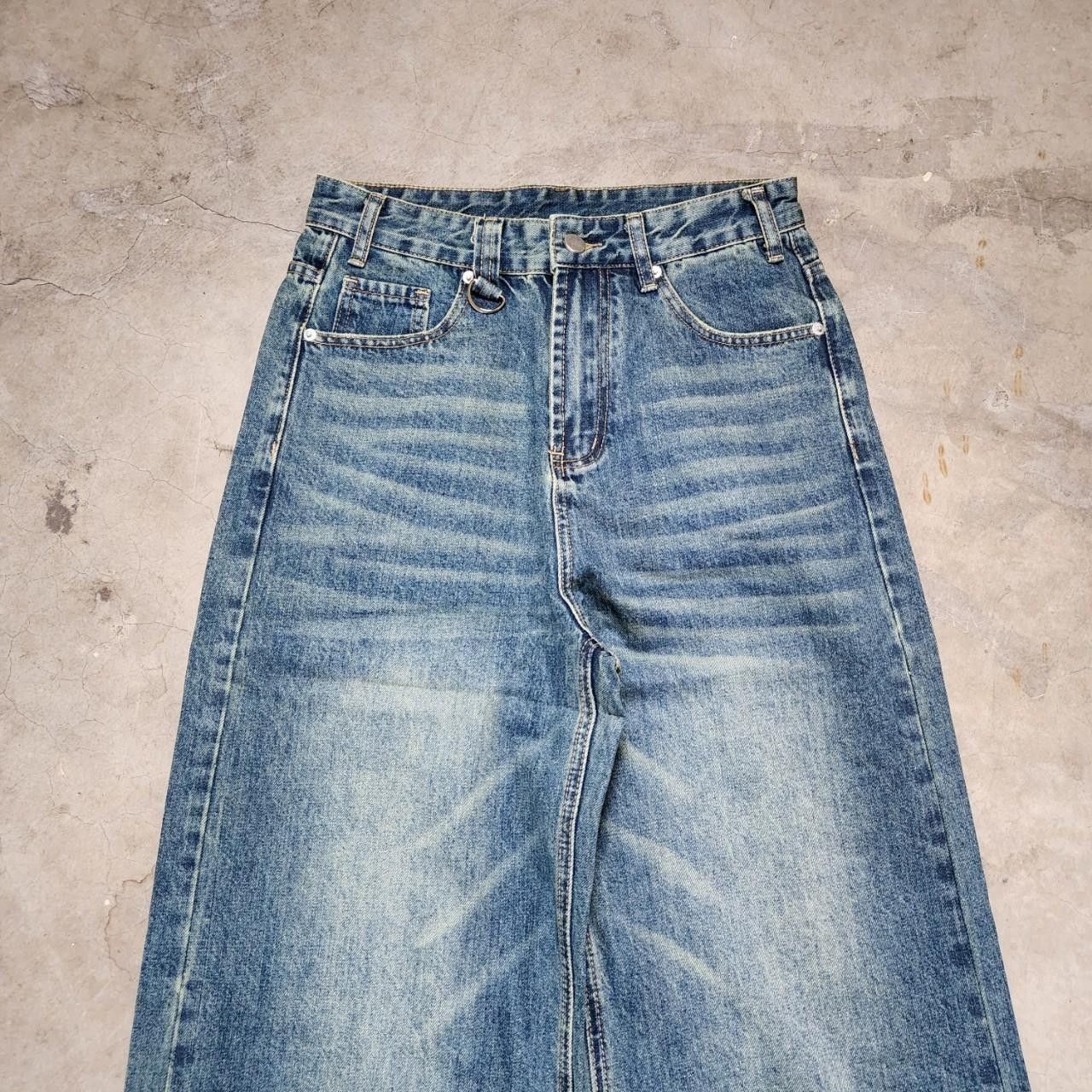 Japanese Brand Baggy faded blue denim 30 waist Size US 30 / EU 46 - 7 Thumbnail