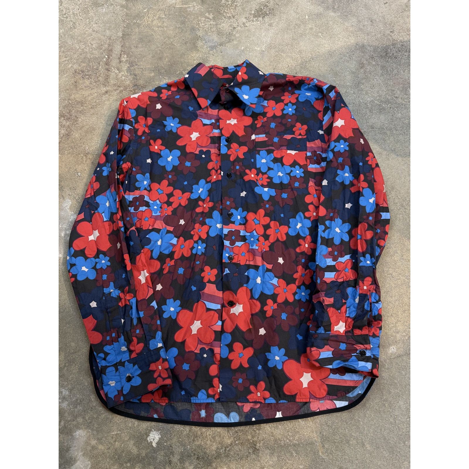 Marni Marni Button Up Blue Red Used 46 (Medium) Size US M / EU 48-50 / 2 - 1 Thumbnail