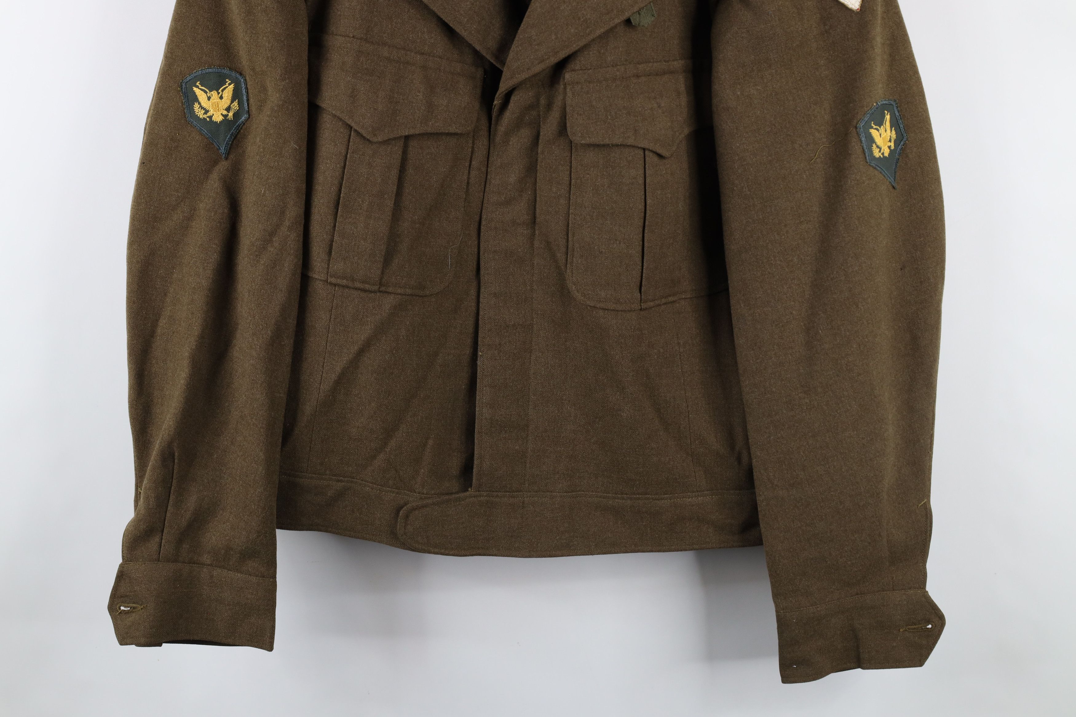 Vintage Vintage 40s World War II Military Wool OD Field Jacket USA Size US L / EU 52-54 / 3 - 3 Thumbnail