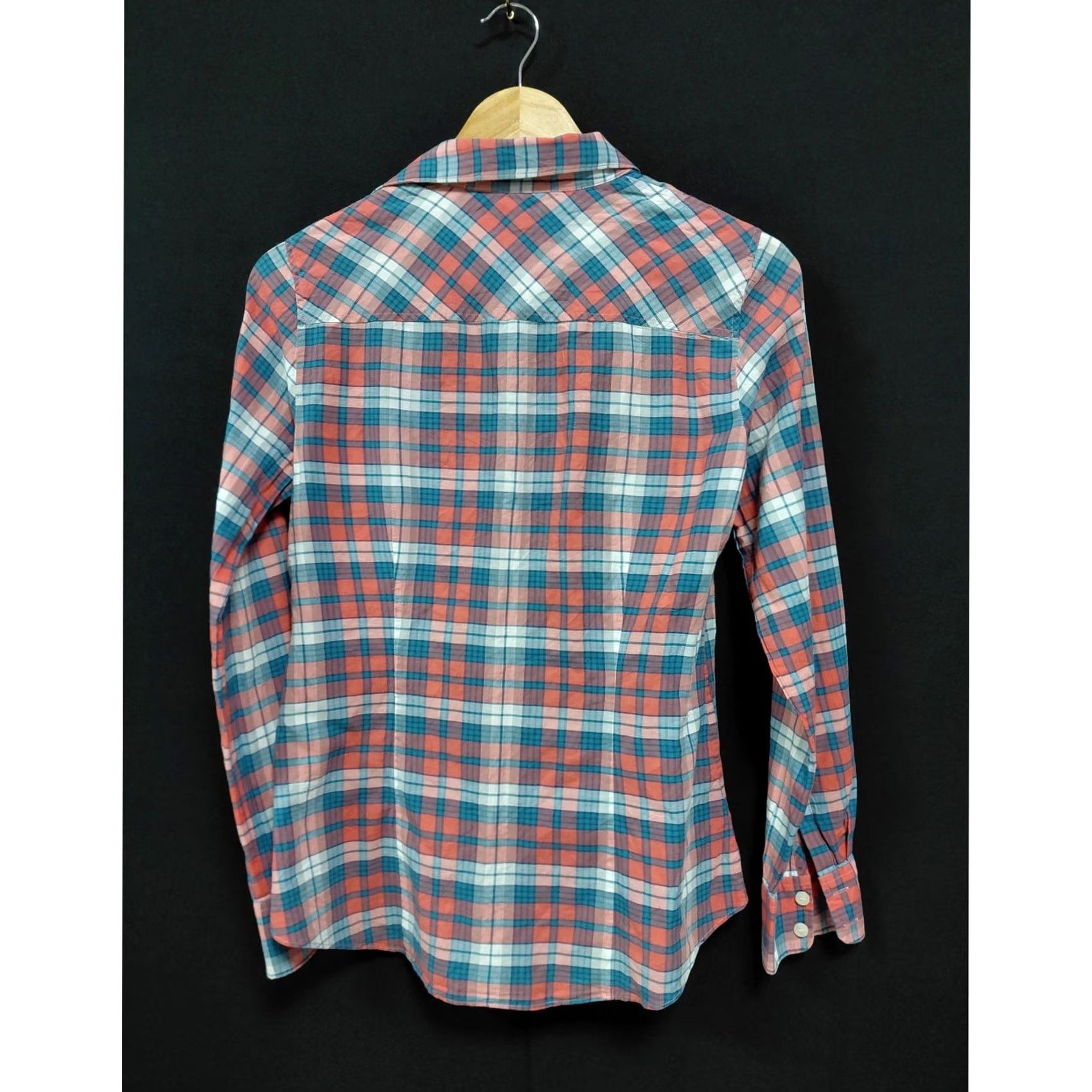 J.Crew VINTAGE J.CREW Style 03411 Plaid Cotton Shirt Blue Red Woven Long Sleeve Size XS Size XS / US 0-2 / IT 36-38 - 2 Thumbnail