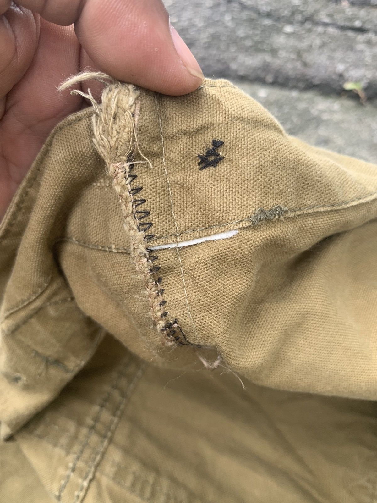 Chimala 🔥Distressed Chimala Fatigue Baker Buckle Back CANVAS Pants Size US 28 / EU 44 - 23 Thumbnail