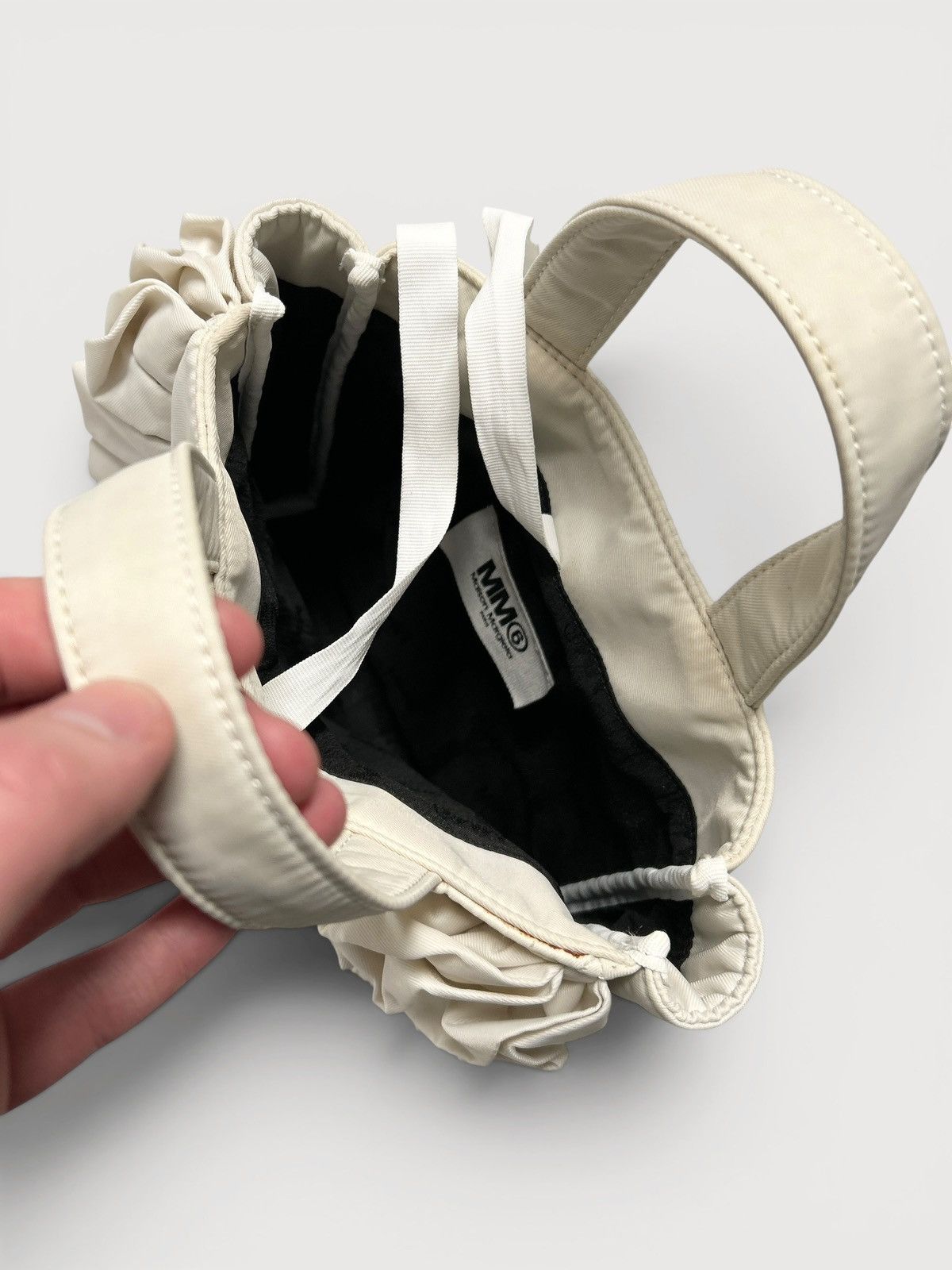 Maison Margiela SS2021 Ruched Drape Tote Bag Size ONE SIZE - 5 Thumbnail