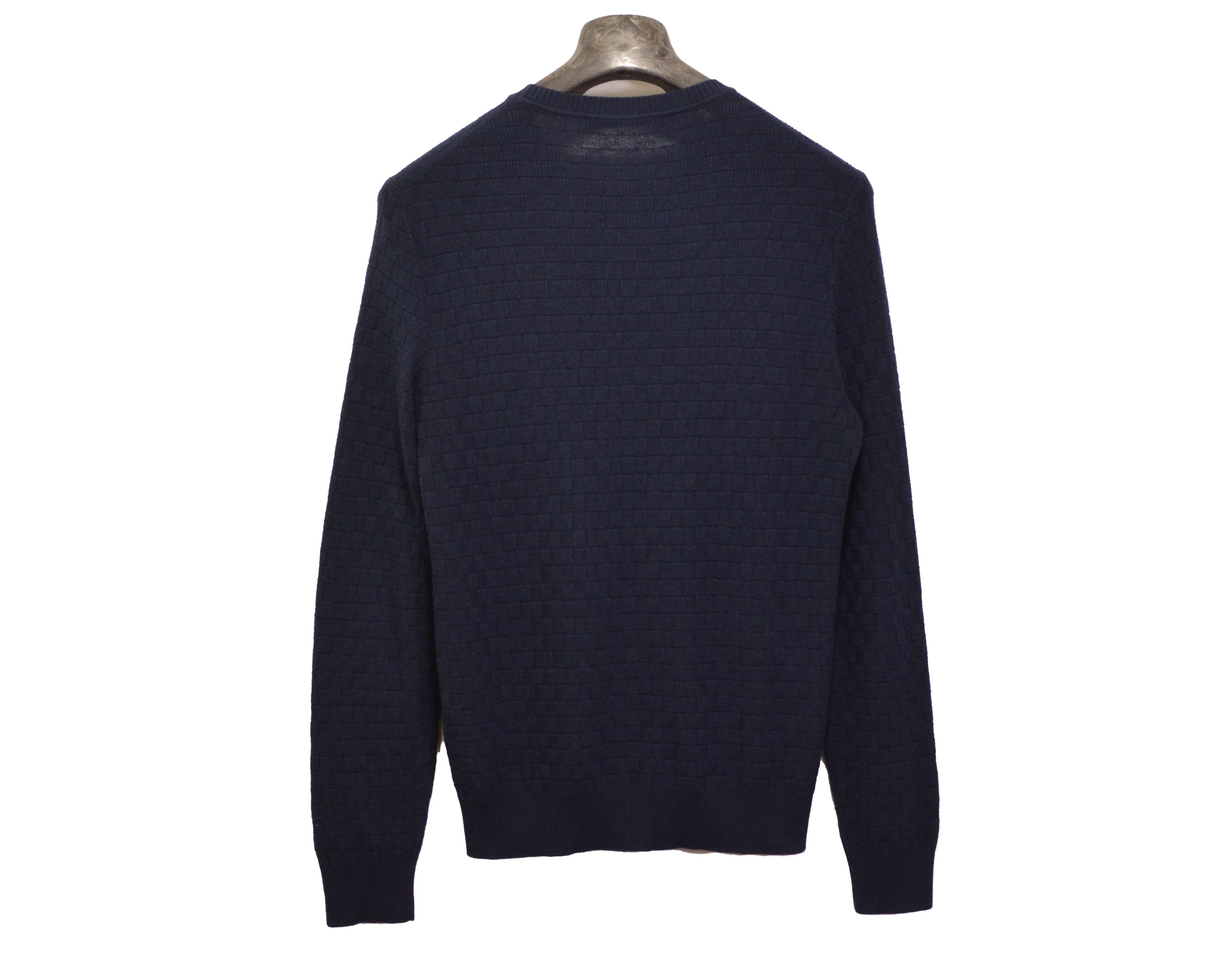 Louis Vuitton Men's Louis Vuitton Damier Pullover Sweater S Blue Size US S / EU 44-46 / 1 - 3 Thumbnail