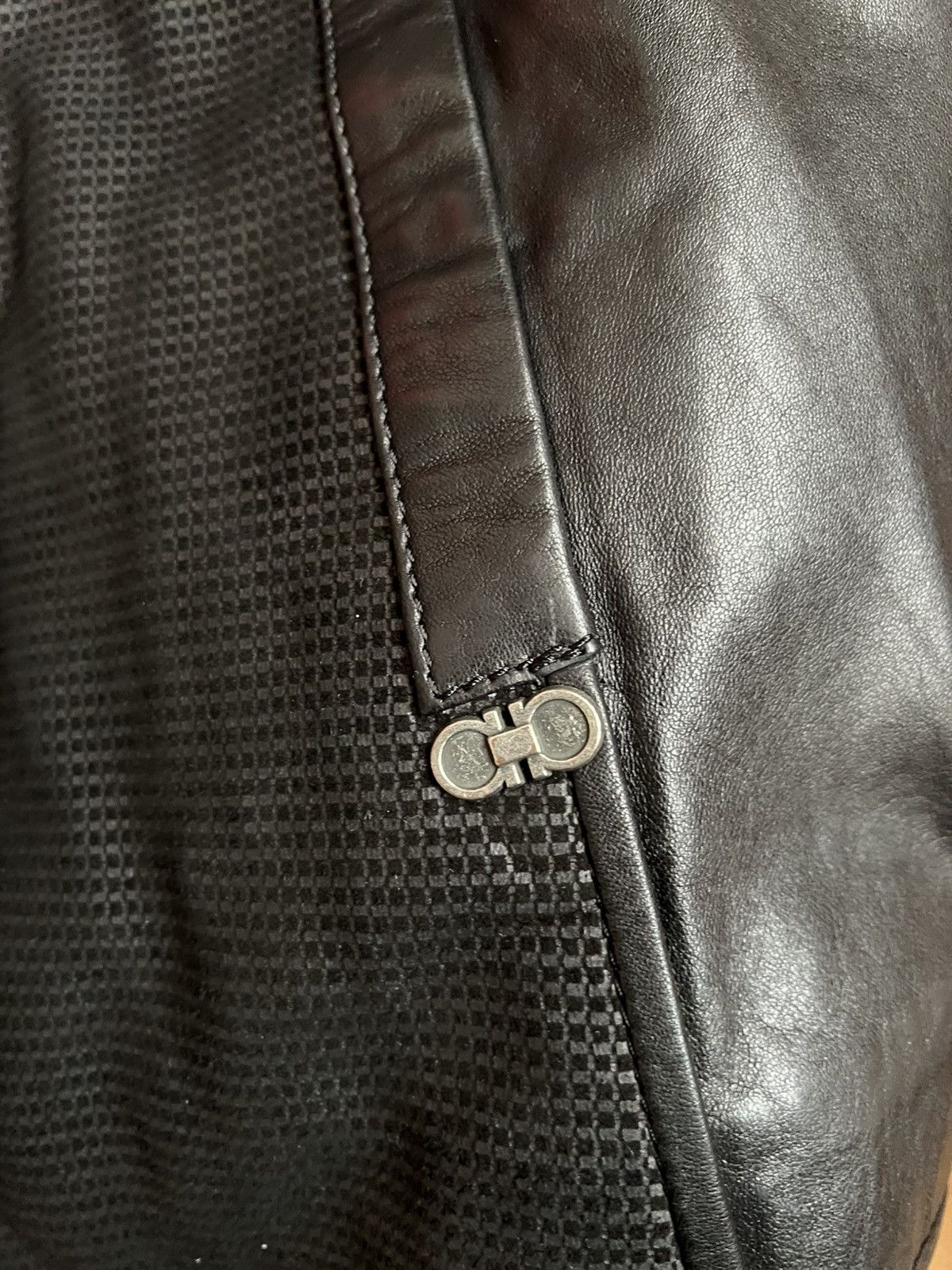Salvatore Ferragamo Salvatore Ferragamo Leather Jacket (L–XL Size US L / EU 52-54 / 3 - 6 Thumbnail