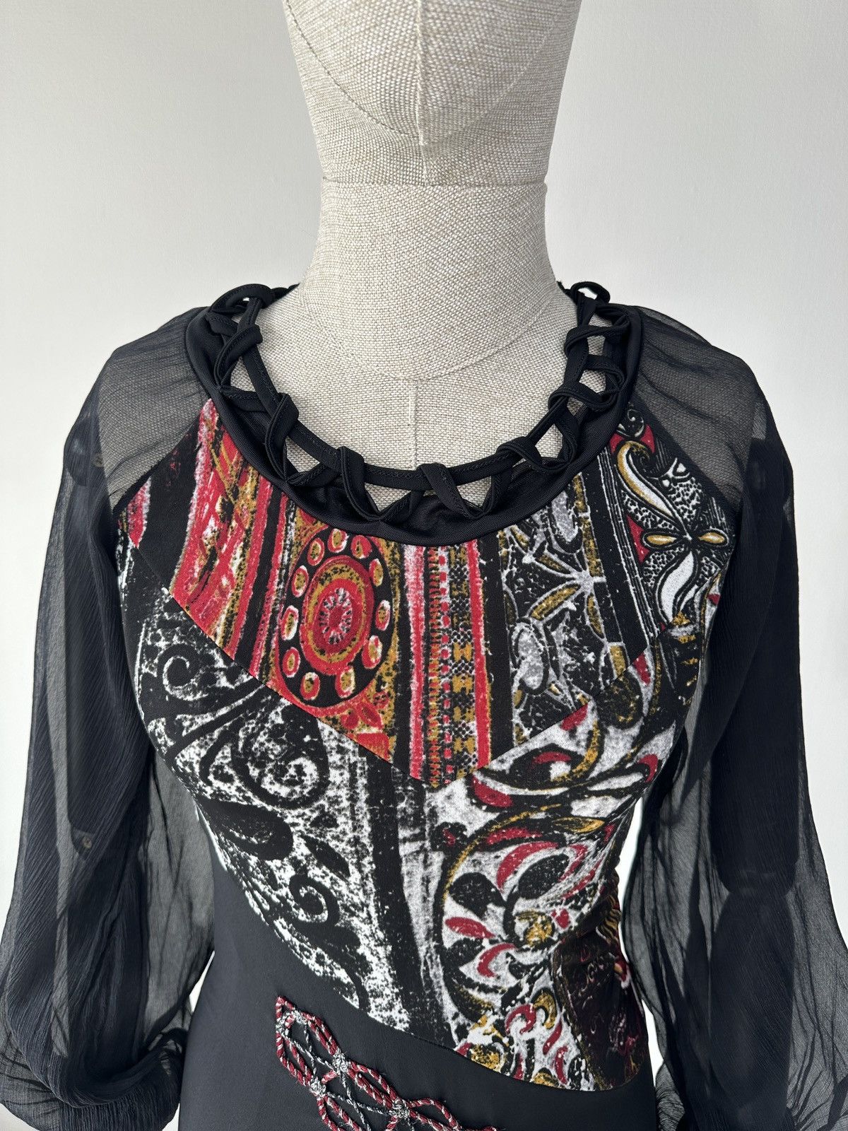 Japanese Brand Save The Queen Mesh Sleeve Top Blouse Avant Garde Size M Size M / US 6-8 / IT 42-44 - 7 Thumbnail