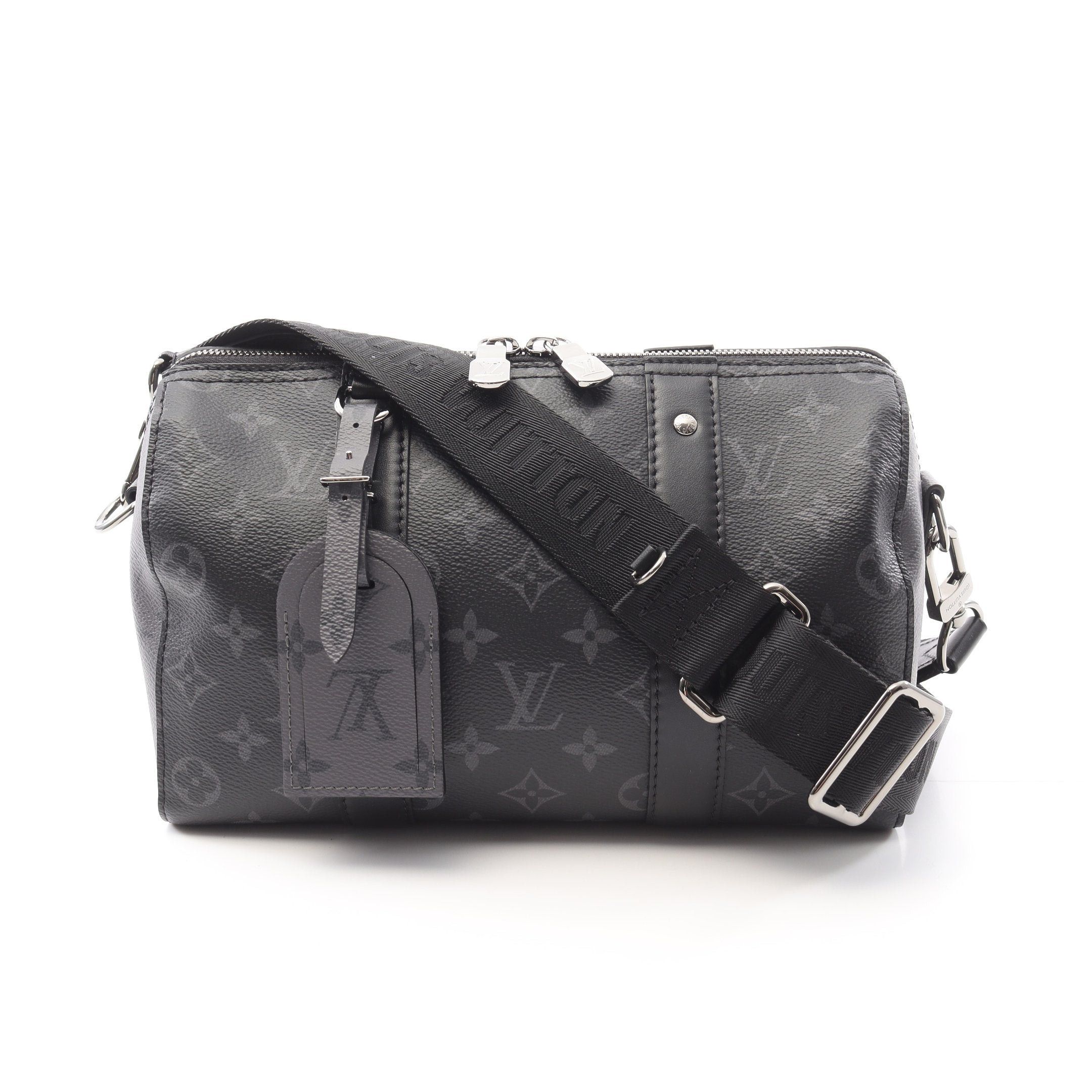 Louis Vuitton Louis Vuitton City Keepall Monogram Eclipse Reverse Shoulder Bag Leather Black Gray Size ONE SIZE - 1 Thumbnail