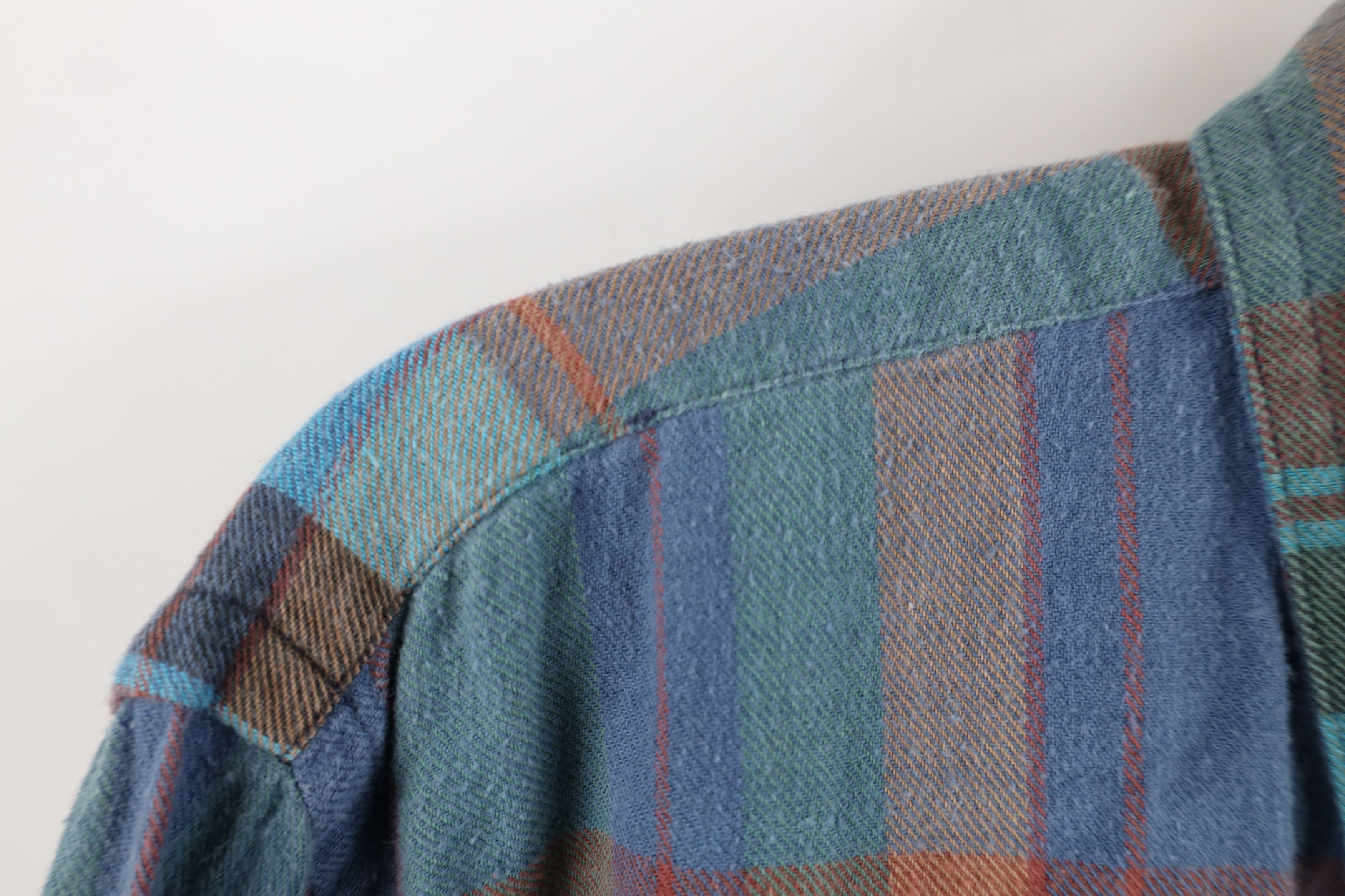 Vintage Vintage 90s Streetwear Rainbow Flannel Button Down Shirt Size US M / EU 48-50 / 2 - 6 Thumbnail