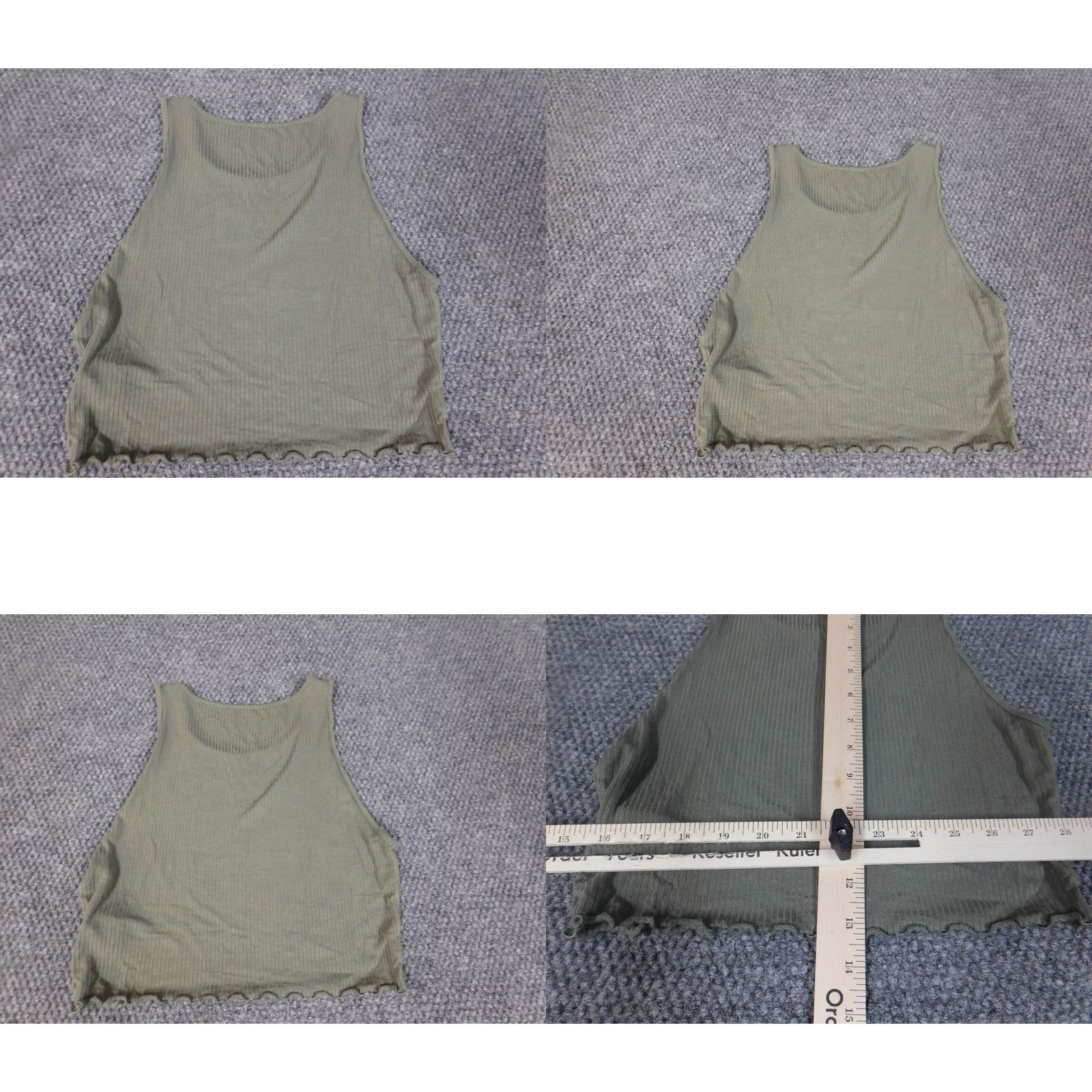 American Eagle Outfitters American Eagle Outfitters Blouse Shirt Womens M Green Short Sleeve Knitted Pocket Collared Button-Down Stretch Regular Size M / US 6-8 / IT 42-44 - 8 Thumbnail