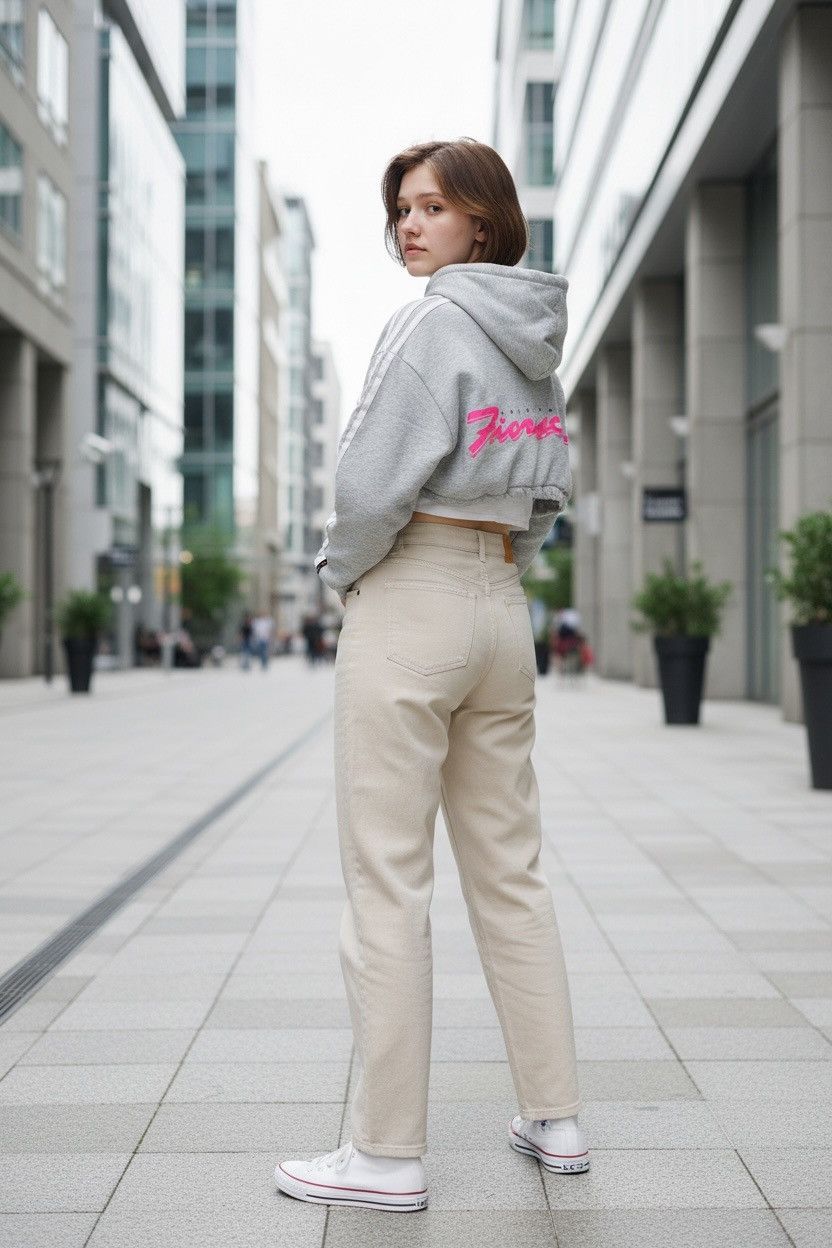 Fiorucci Adidas x Fiorucci Cropped Hoodie Size XS / US 0-2 / IT 36-38 - 2 Thumbnail