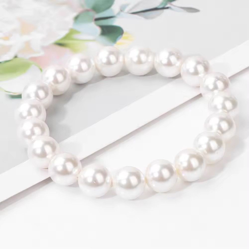Japanese Brand × Jewelry × Vintage 10mm Natural Shell Pearl Bracelet Size ONE SIZE - 2 Thumbnail