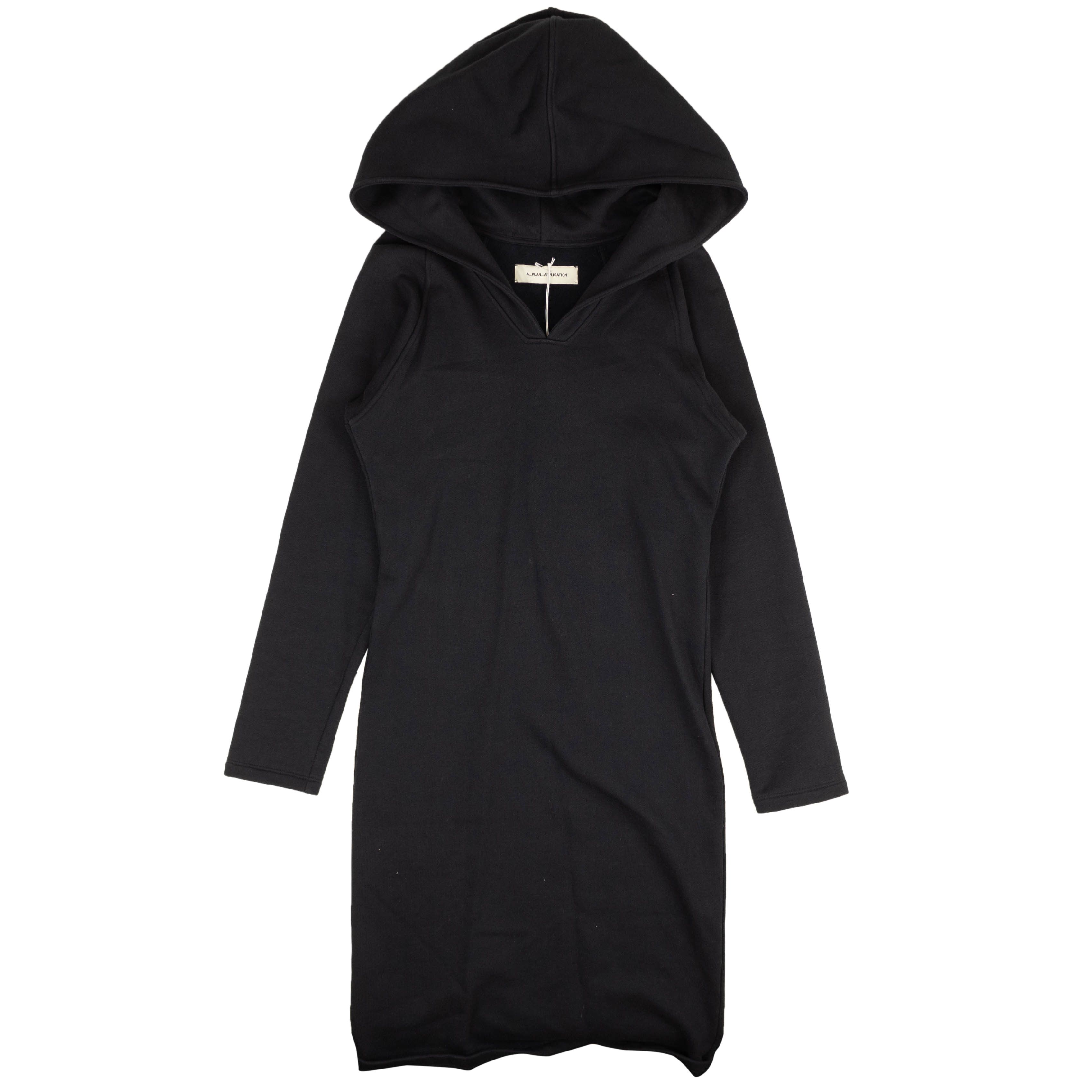 image of A P C NWT Navy Blue Hooded Sweatshirt Dress Size S $980, Women's