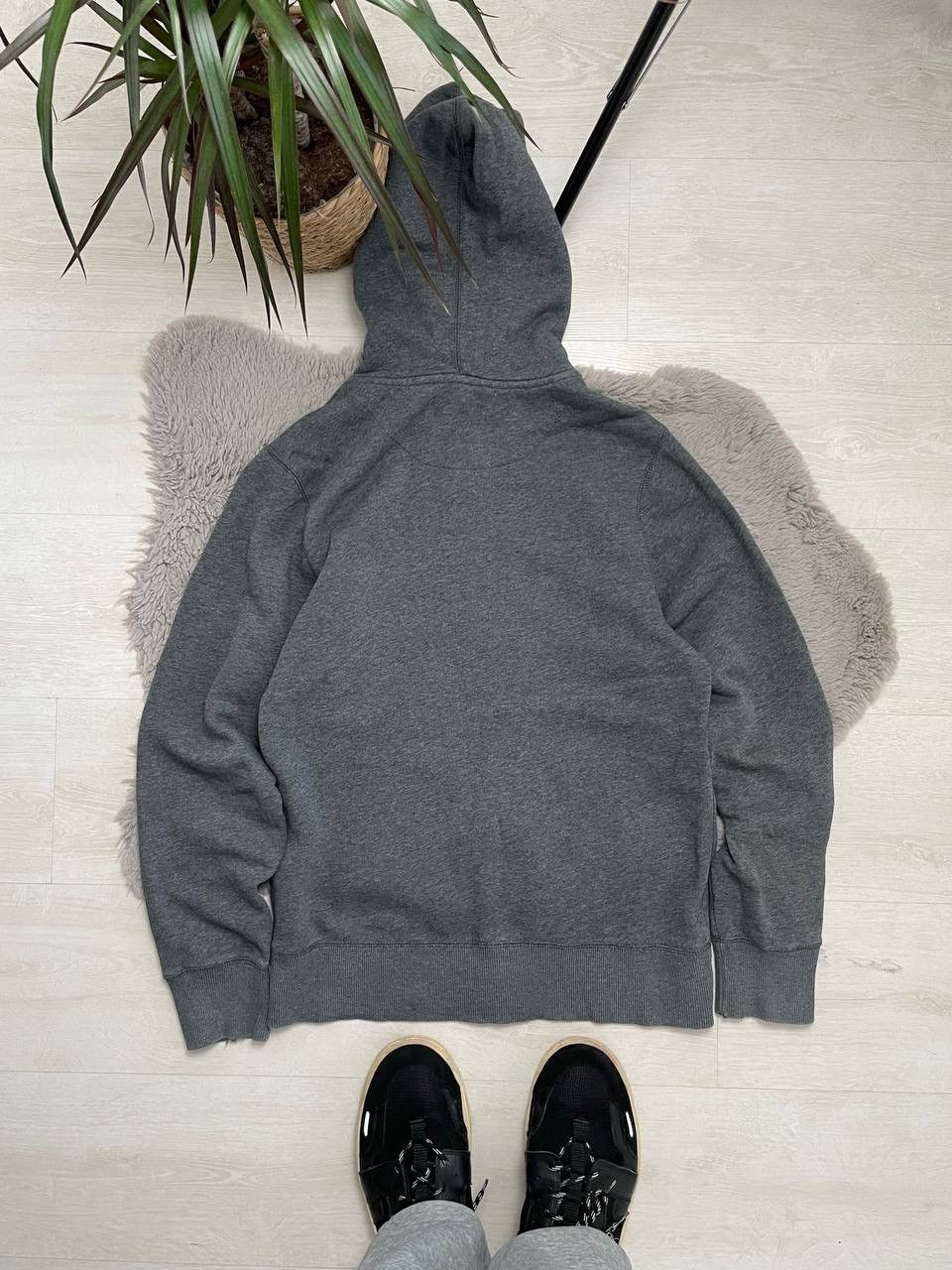 Nike × Vintage Nike Vintage Boxy Hooded Oversized Center Swoosh Y2k Size US S / EU 44-46 / 1 - 4 Thumbnail