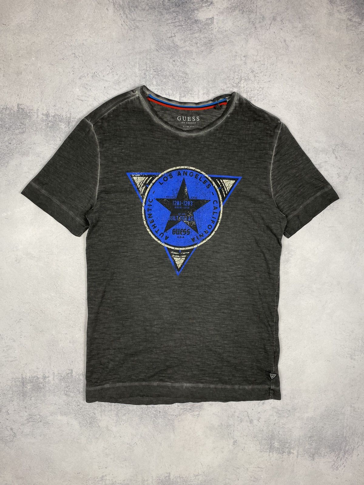Guess Guess Big Logo Los Angeles USA Star T Shirt Size M Size US M / EU 48-50 / 2 - 2 Thumbnail