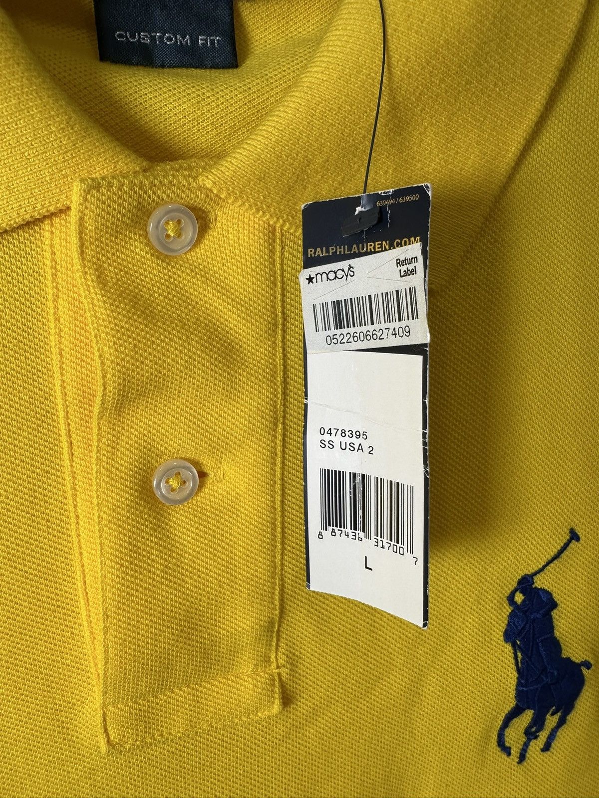 Rugby Ralph Lauren Vintage Polo Ralph Lauren 2010 USA Polo NWT Yellow Size US L / EU 52-54 / 3 - 5 Thumbnail