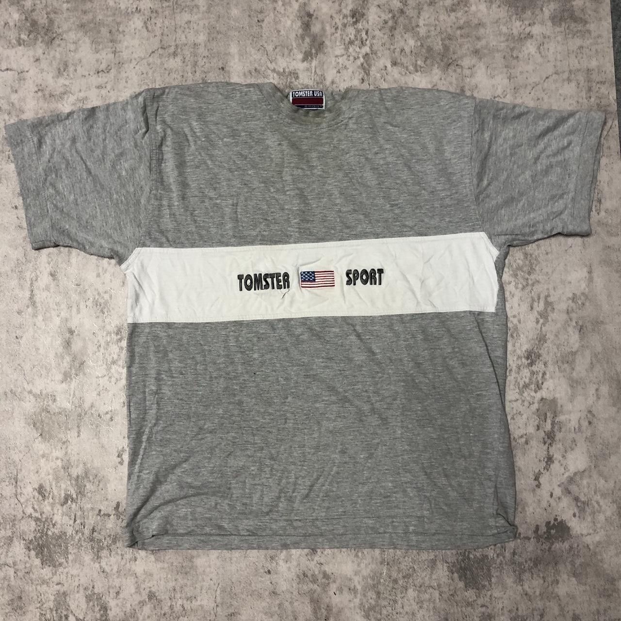 Other Grey and white Tomster Sport vintage 90s tee Size US M / EU 48-50 / 2 - 1 Thumbnail