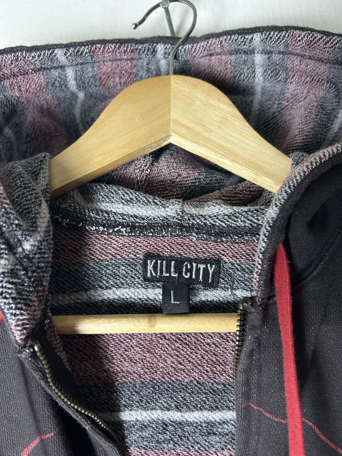 If Six Was Nine Kill City Skull Overprint Gothic Punk Style Hoodie Size US M / EU 48-50 / 2 - 5 Thumbnail