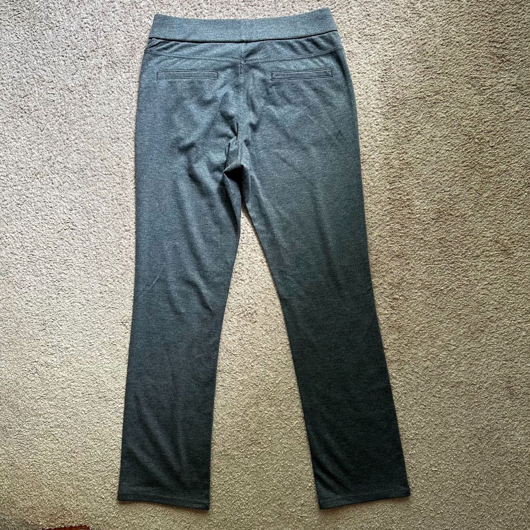 Lee Lee Pants Womens 10 32x33 Polyester Blend Grey Style Up Pull On Natural Fit NWT Size 32" / US 10 / IT 46 - 3 Thumbnail