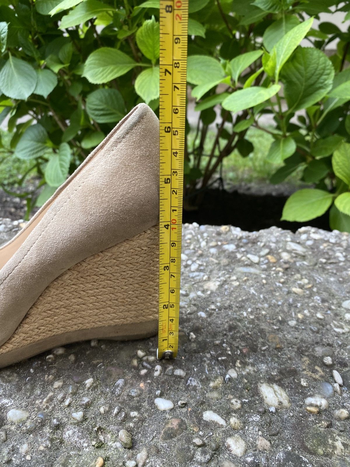 Prada Vintage Prada beige Suede Espadrille Wedge Sandals Size US 7.5 / IT 37.5 - 15 Thumbnail