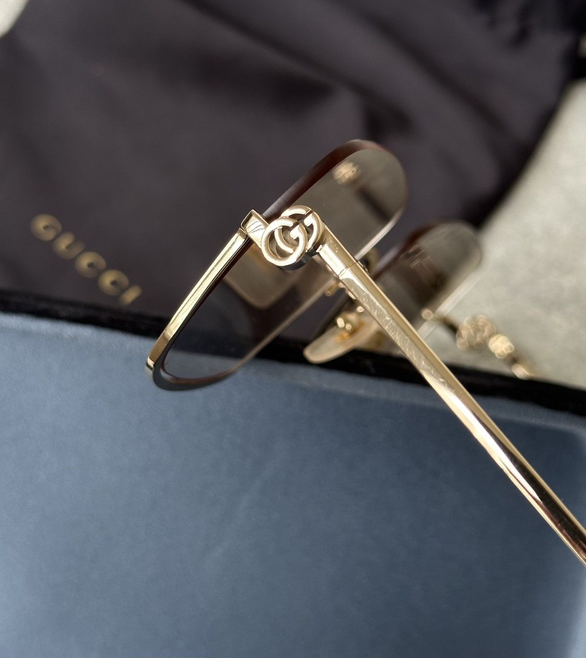 Gucci Gucci GG1279S 004 Gold Rimless Square Sunglasses Japan Size ONE SIZE - 13 Thumbnail